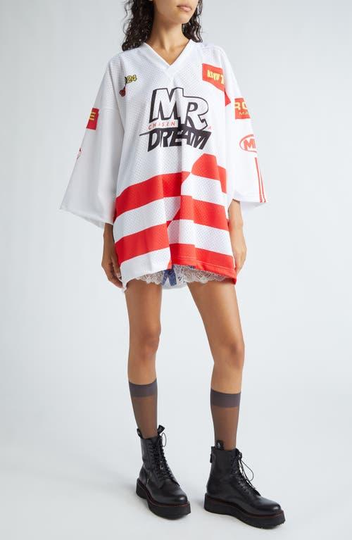 Martine Rose Gender Inclusive Oversize Football Jersey in Red Lyst