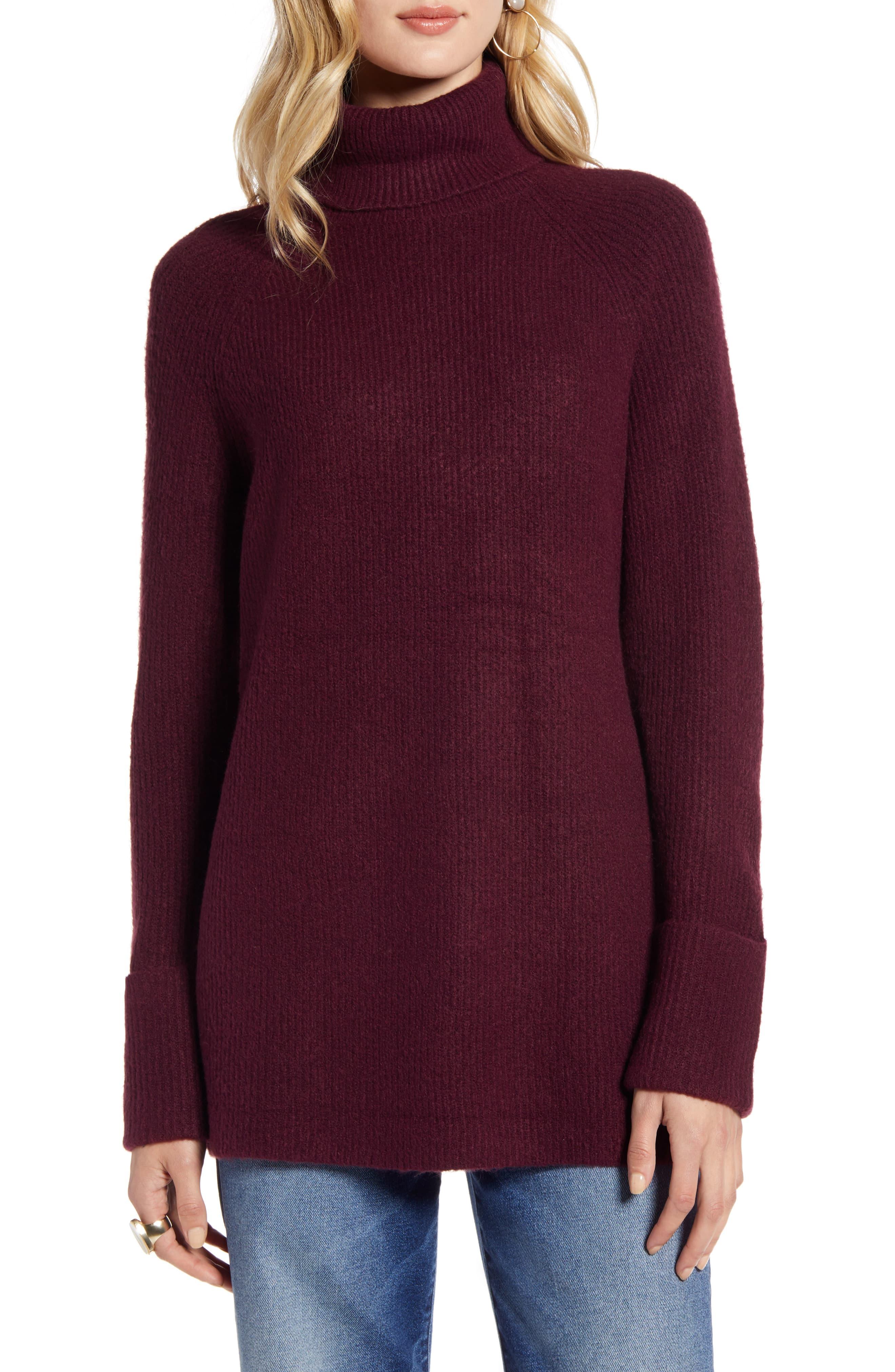 Halogen Halogen Ribbed Turtleneck Sweater in Purple - Save 41% - Lyst