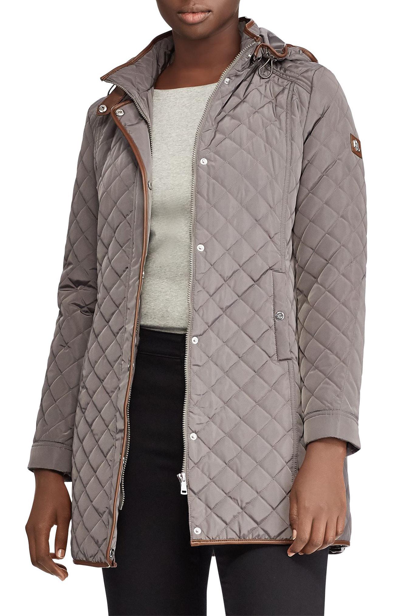 lauren ralph lauren quilted hooded coat