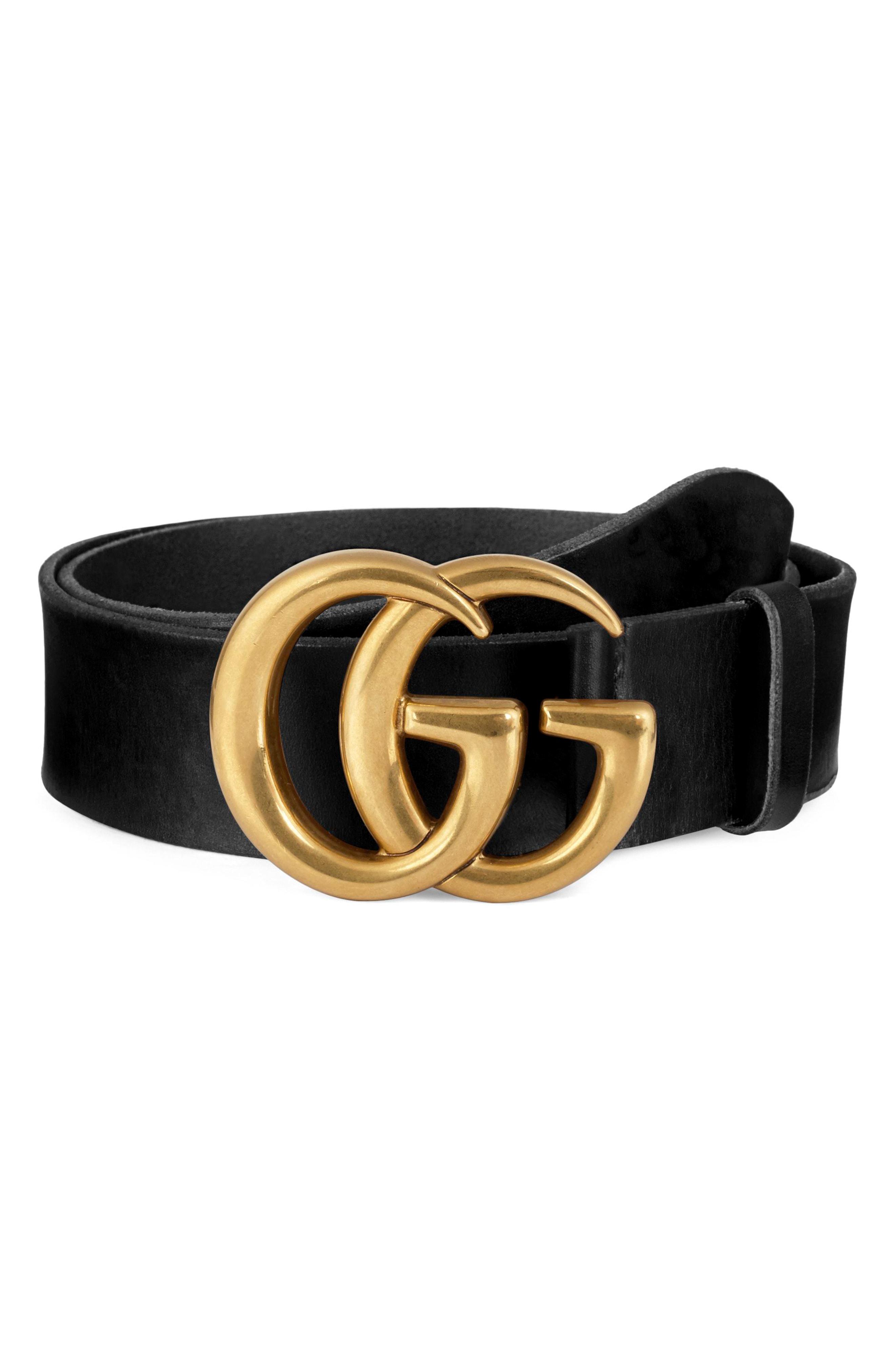gucci black and white belt