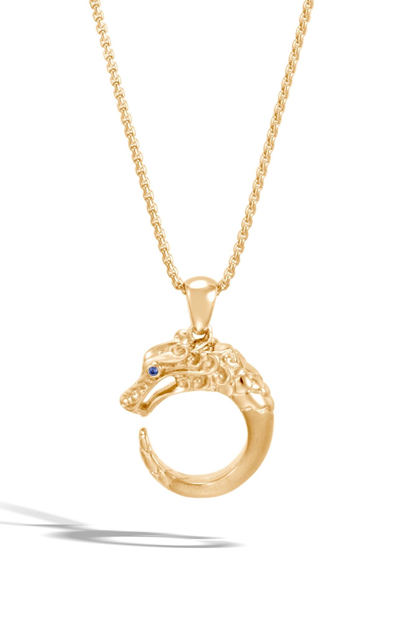  John  Hardy  Legends Naga  18k Gold Pendant Necklace  in Gold 