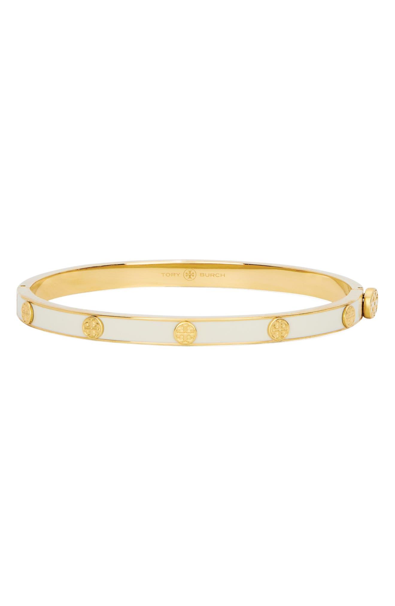  Tory Burch Women's Miller Stud 5mm Hinge Bracelet