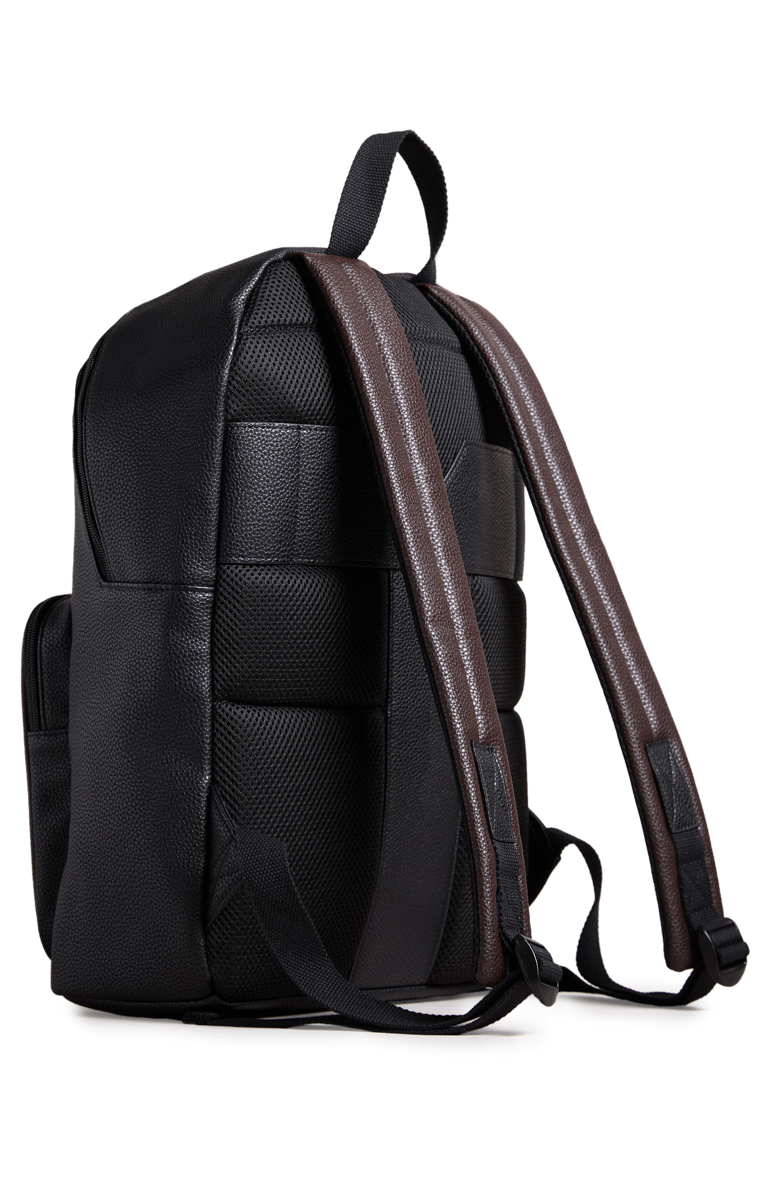 Buy Ted Baker Men Black Chequered Debossed Branding Backpack Online -  767887 | The Collective