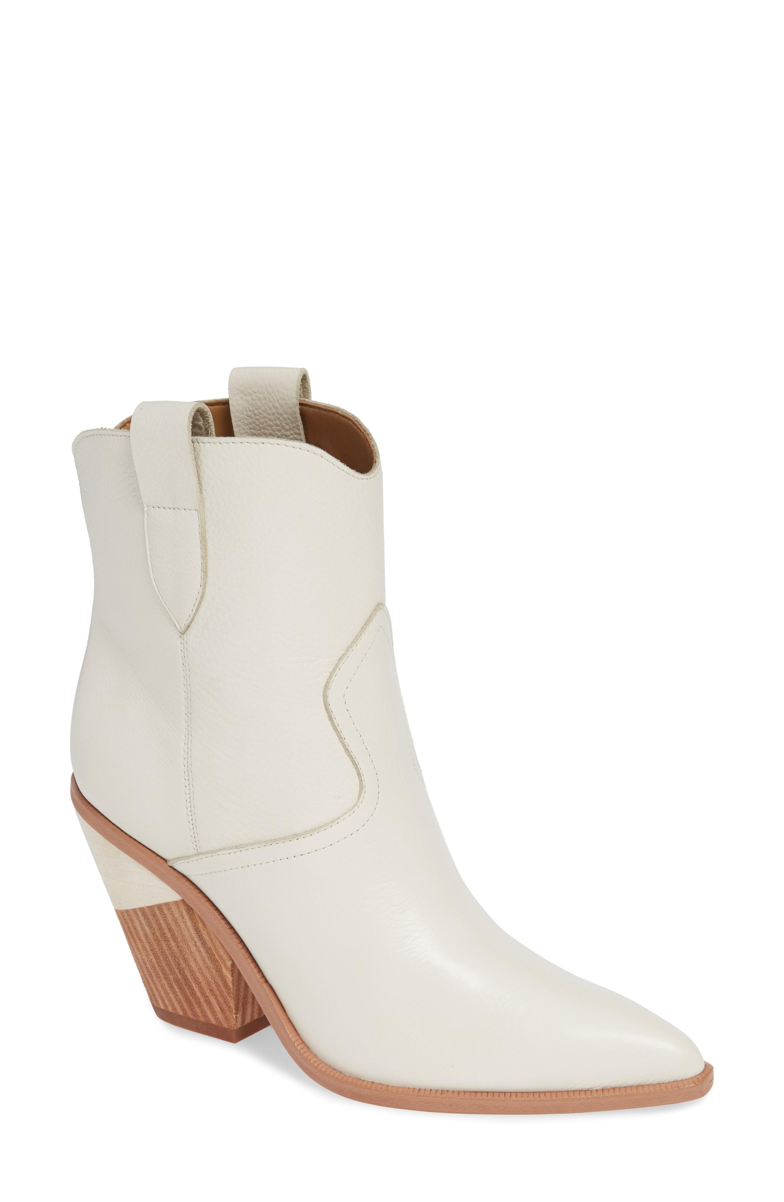 marc fisher white ankle boots