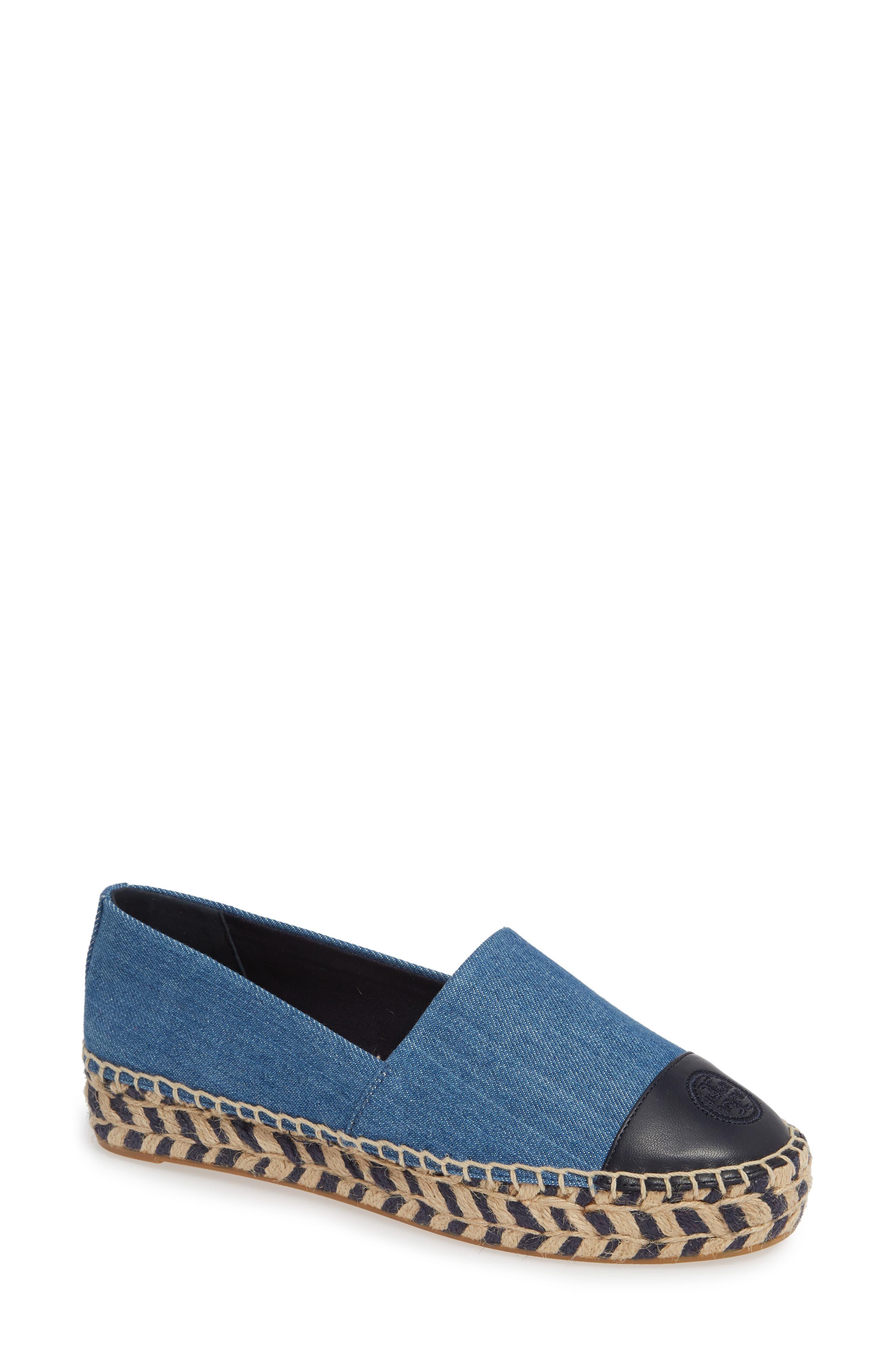 tory burch denim flats