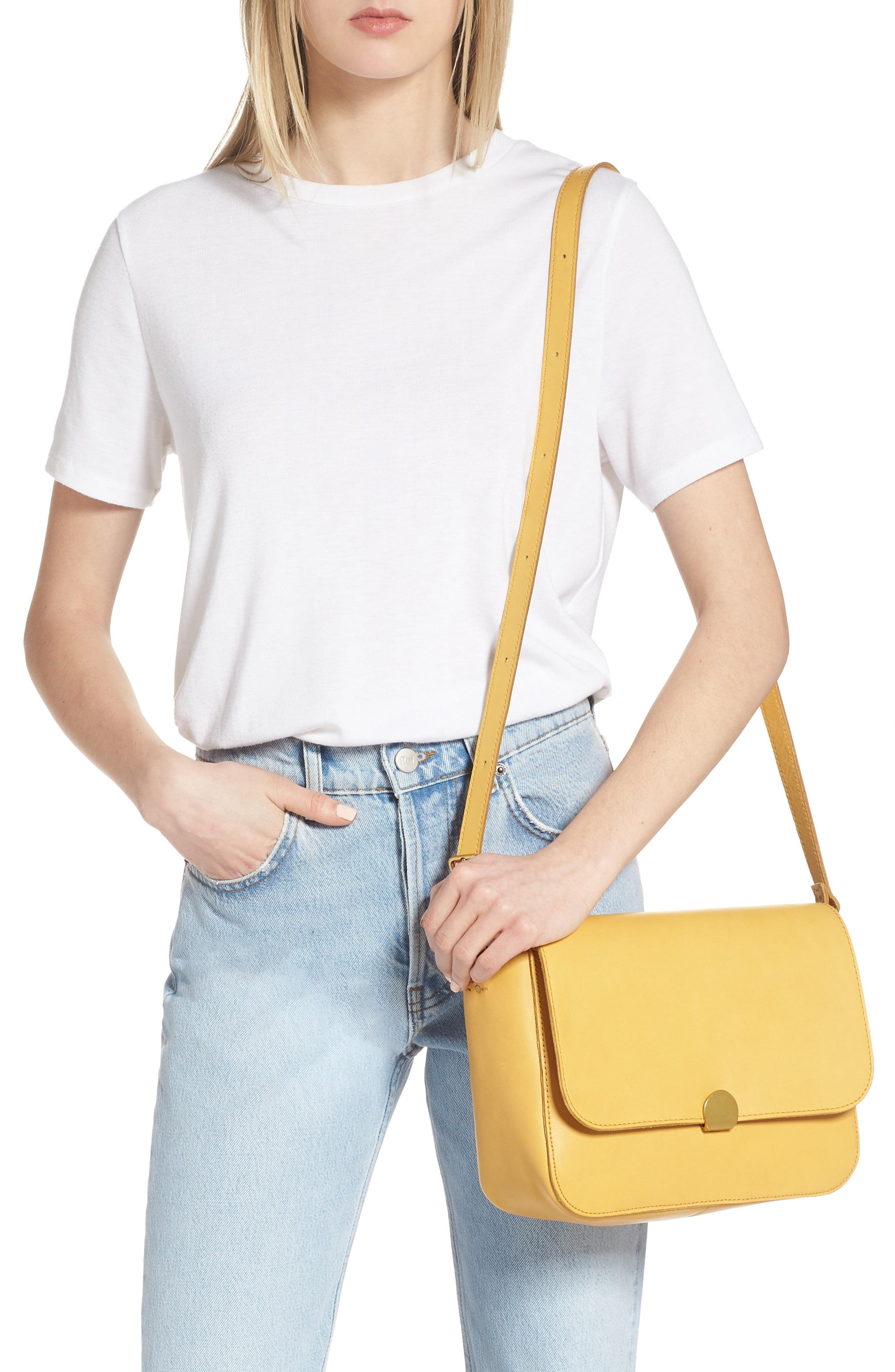 Madewell The Abroad Leather Shoulder Bag Lyst