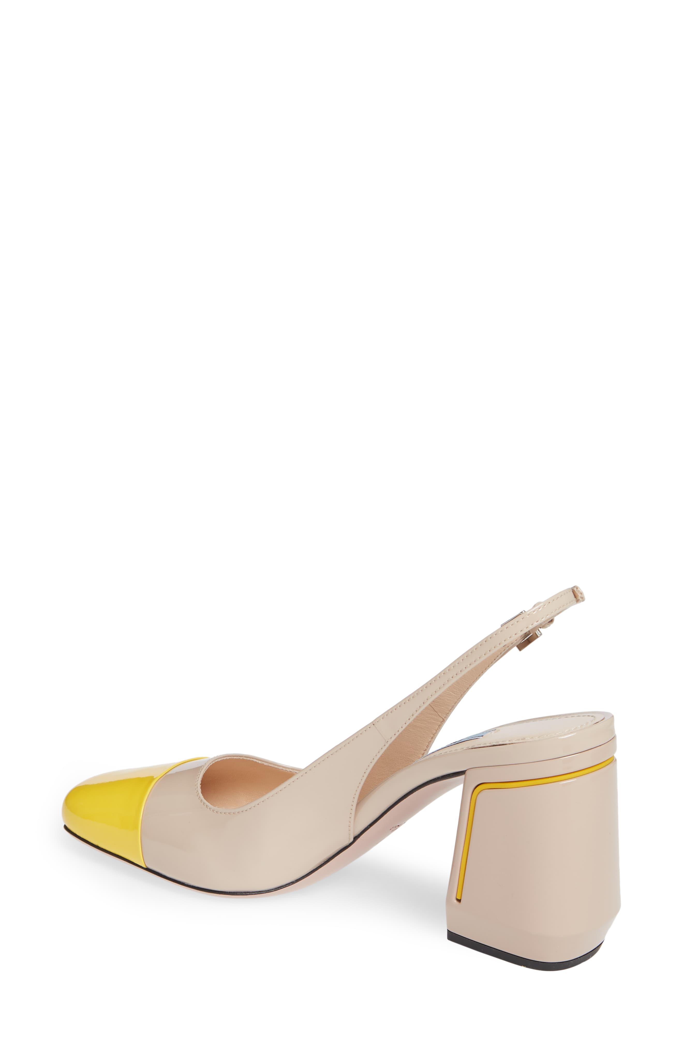 prada cap toe slingback