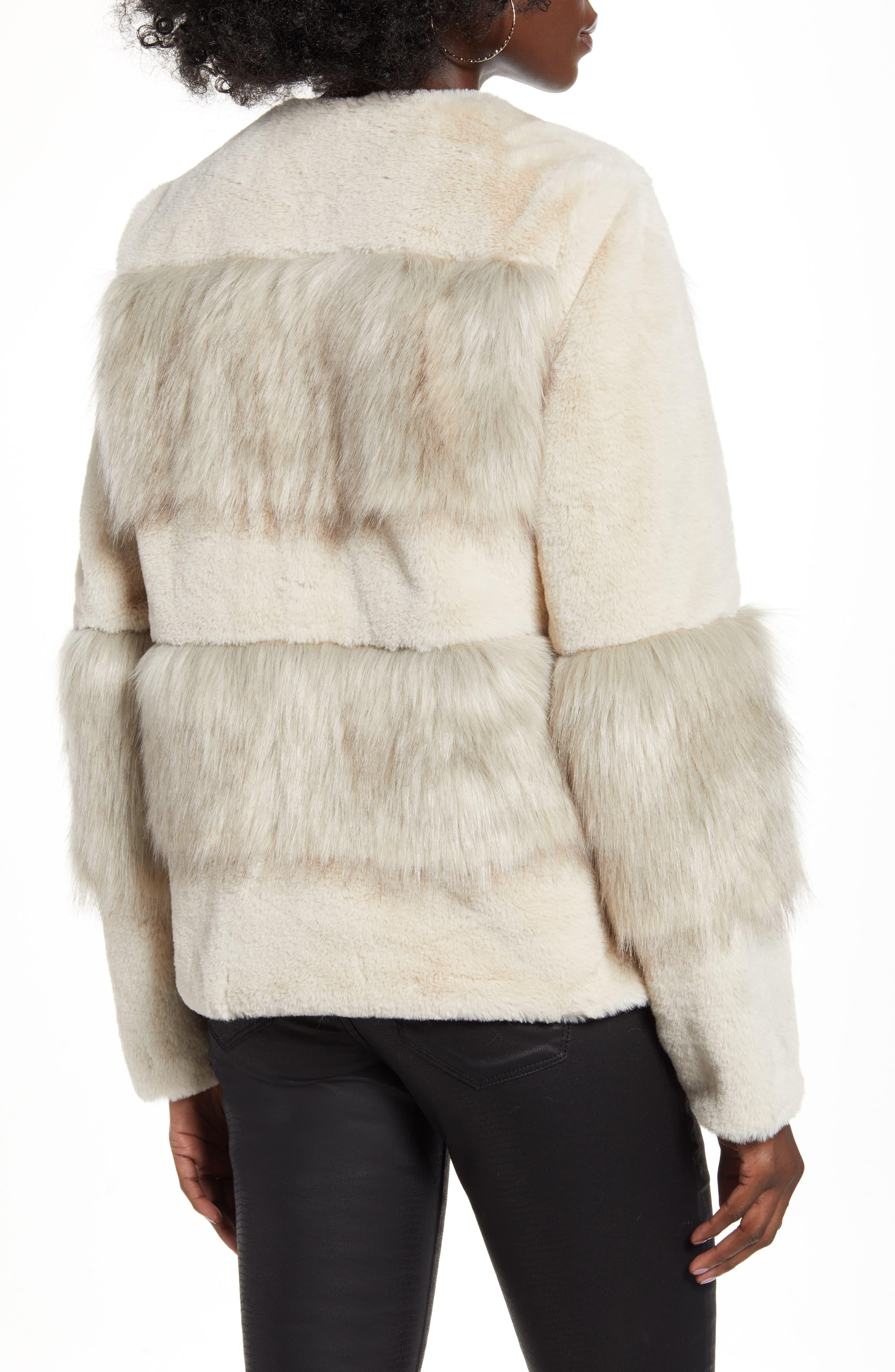 curl short fake fur jacket oatmeal Shop Clothing & Shoes Online