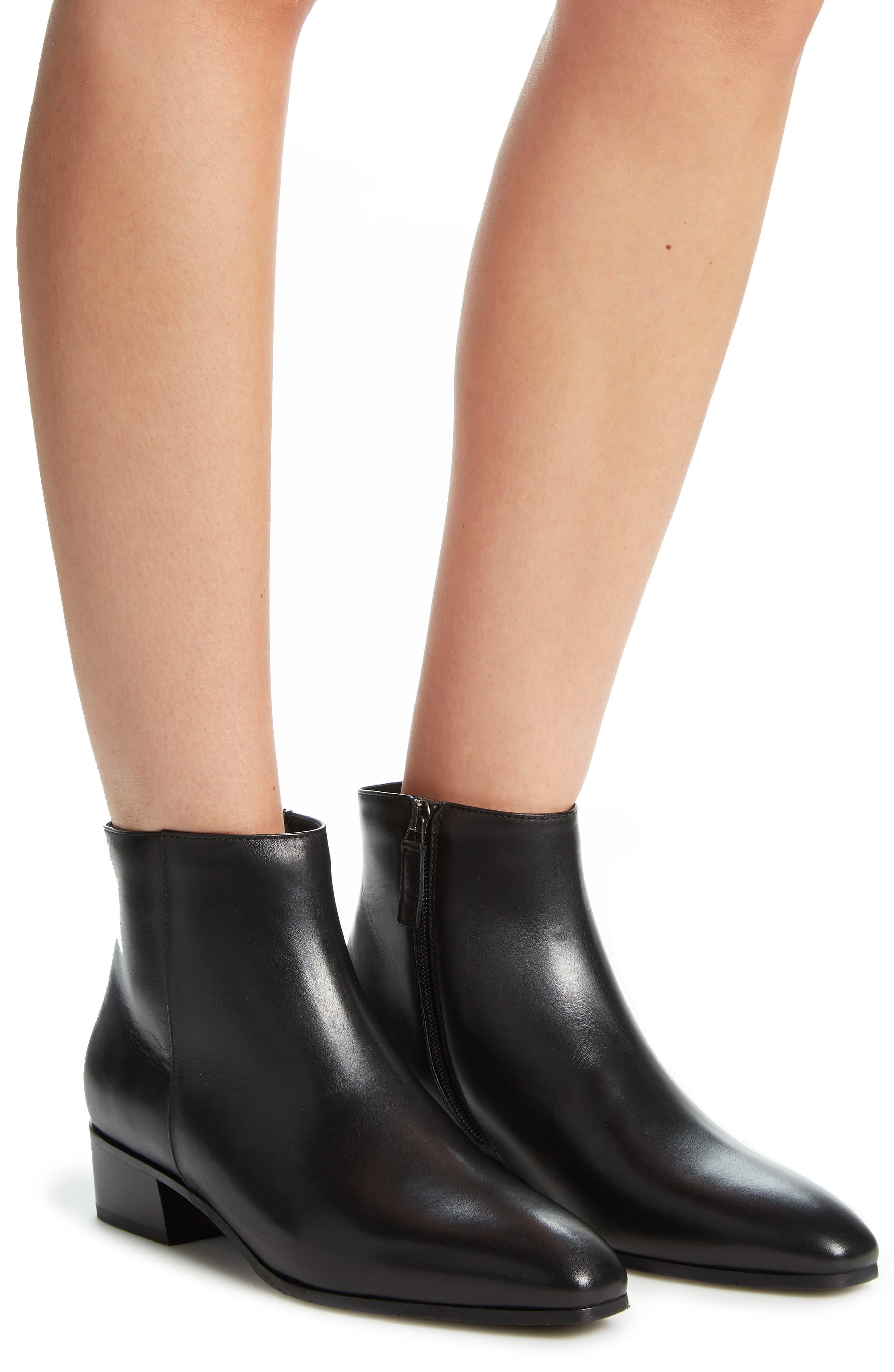 aquatalia fuoco leather ankle boots