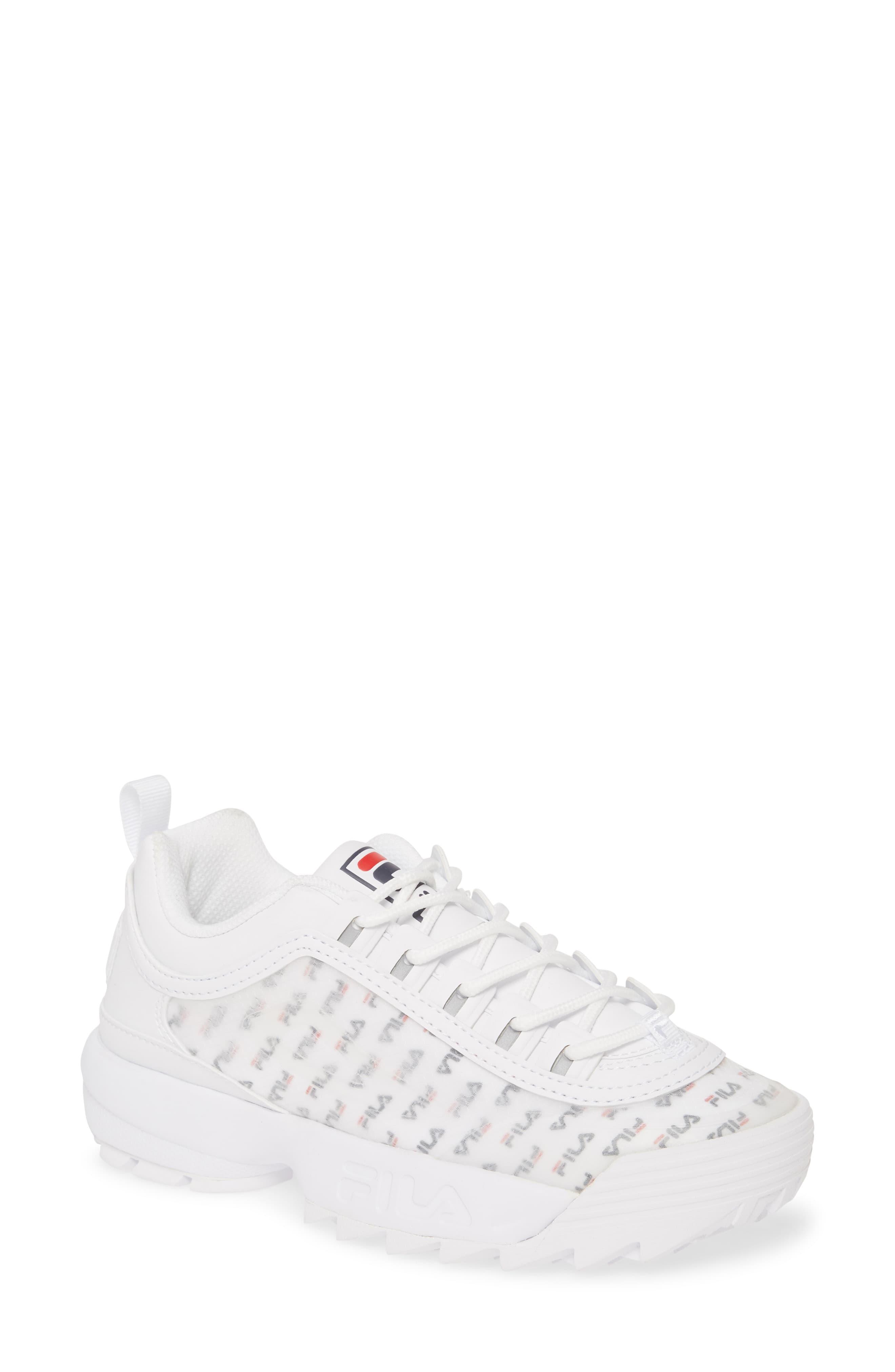 fila clear sneakers