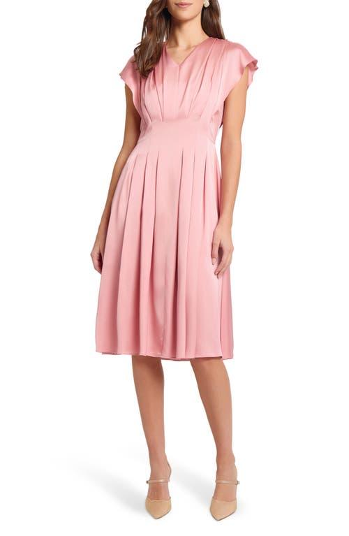 misook fit and flare dress Fit-and-Flare Embroidered Detail Knit Dress main image 1