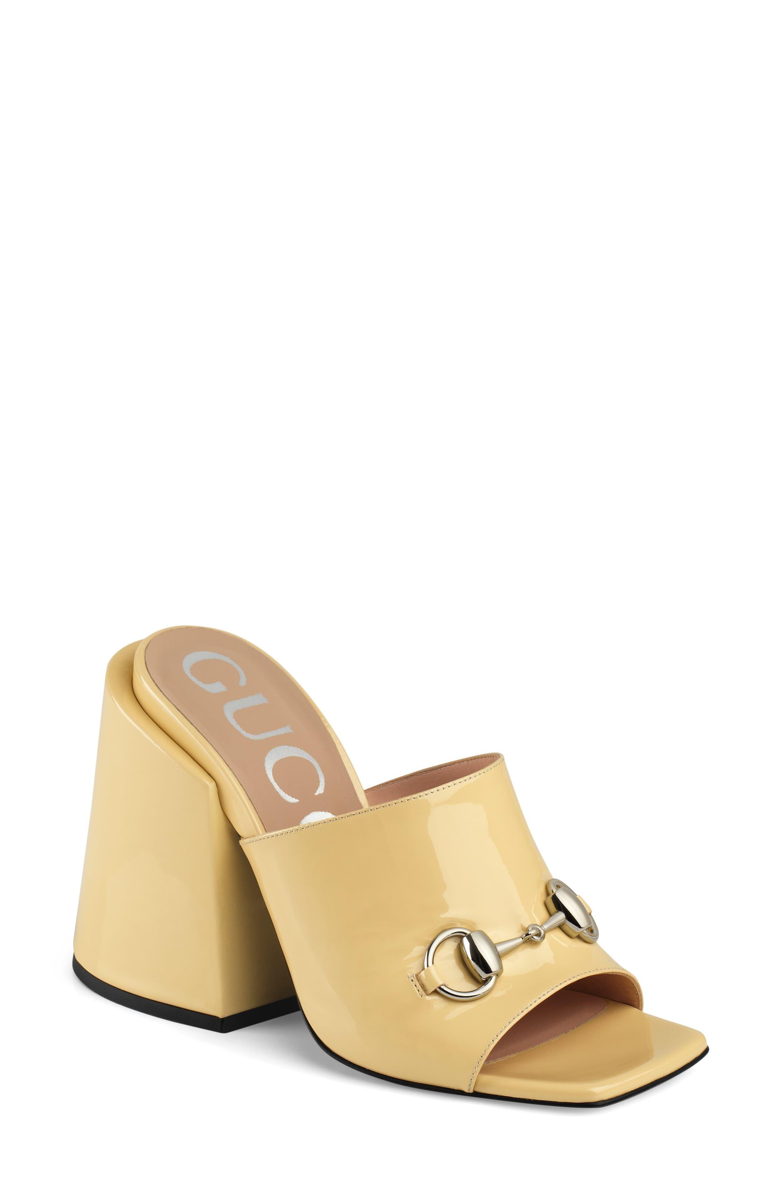 Gucci Lexi Slide Sandal in Natural - Lyst