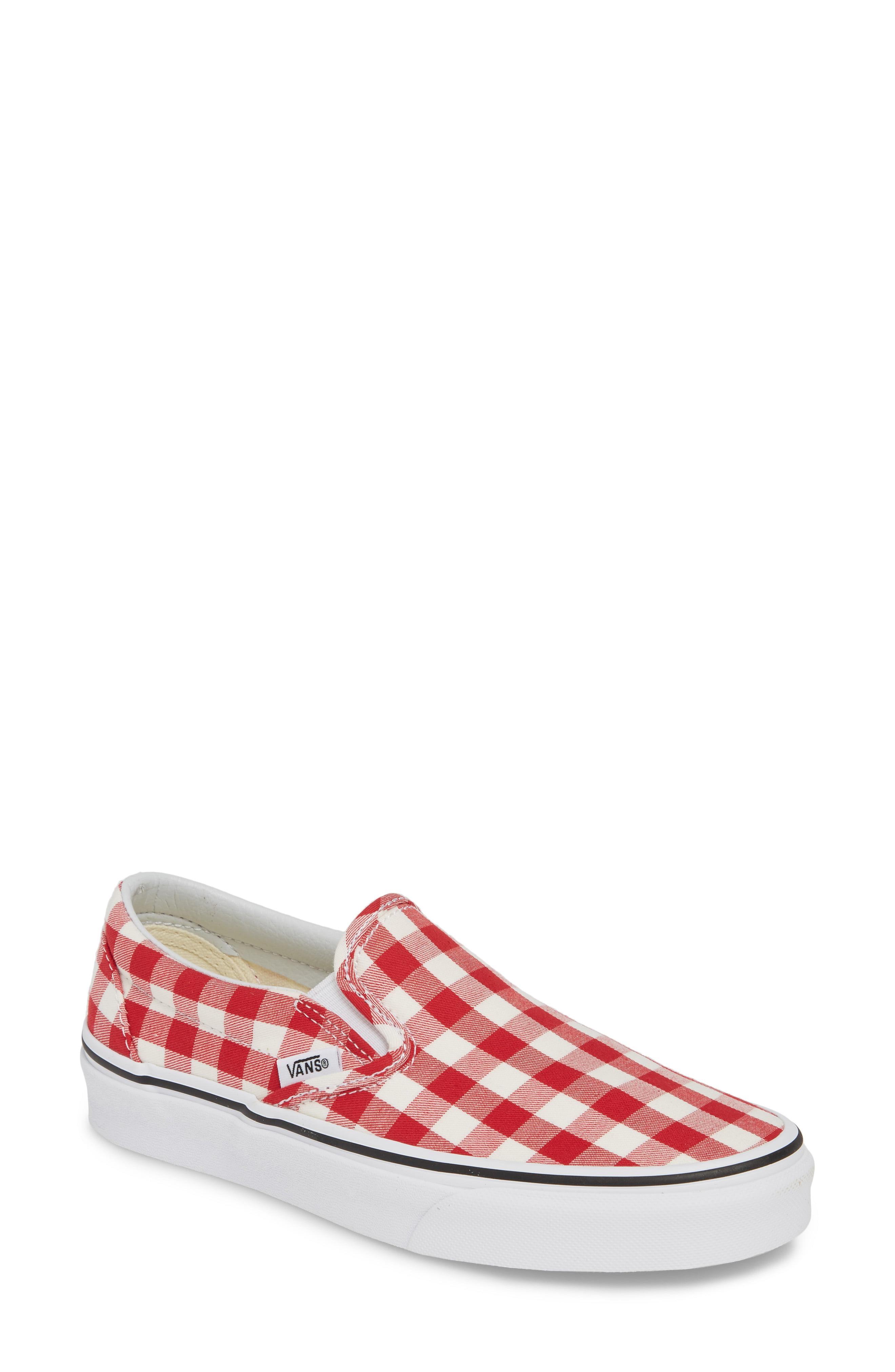 gingham vans slip ons nordstrom