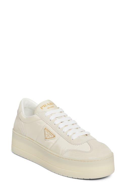 Nordstrom Prada Logo Leather Platform Sneakers Prada Flatform