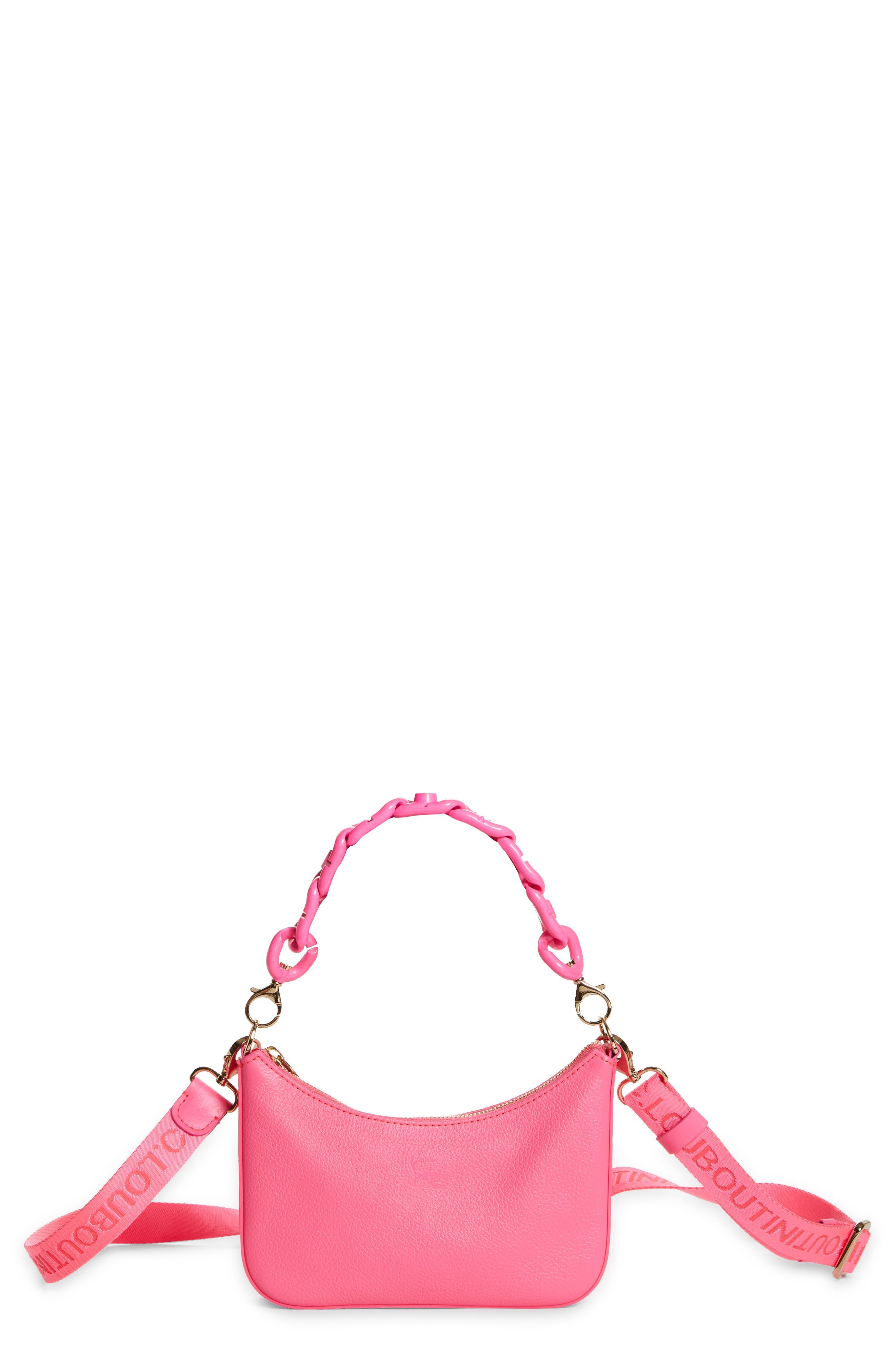 Christian Louboutin Mini Loubilab Leather Shoulder Bag in Pink | Lyst