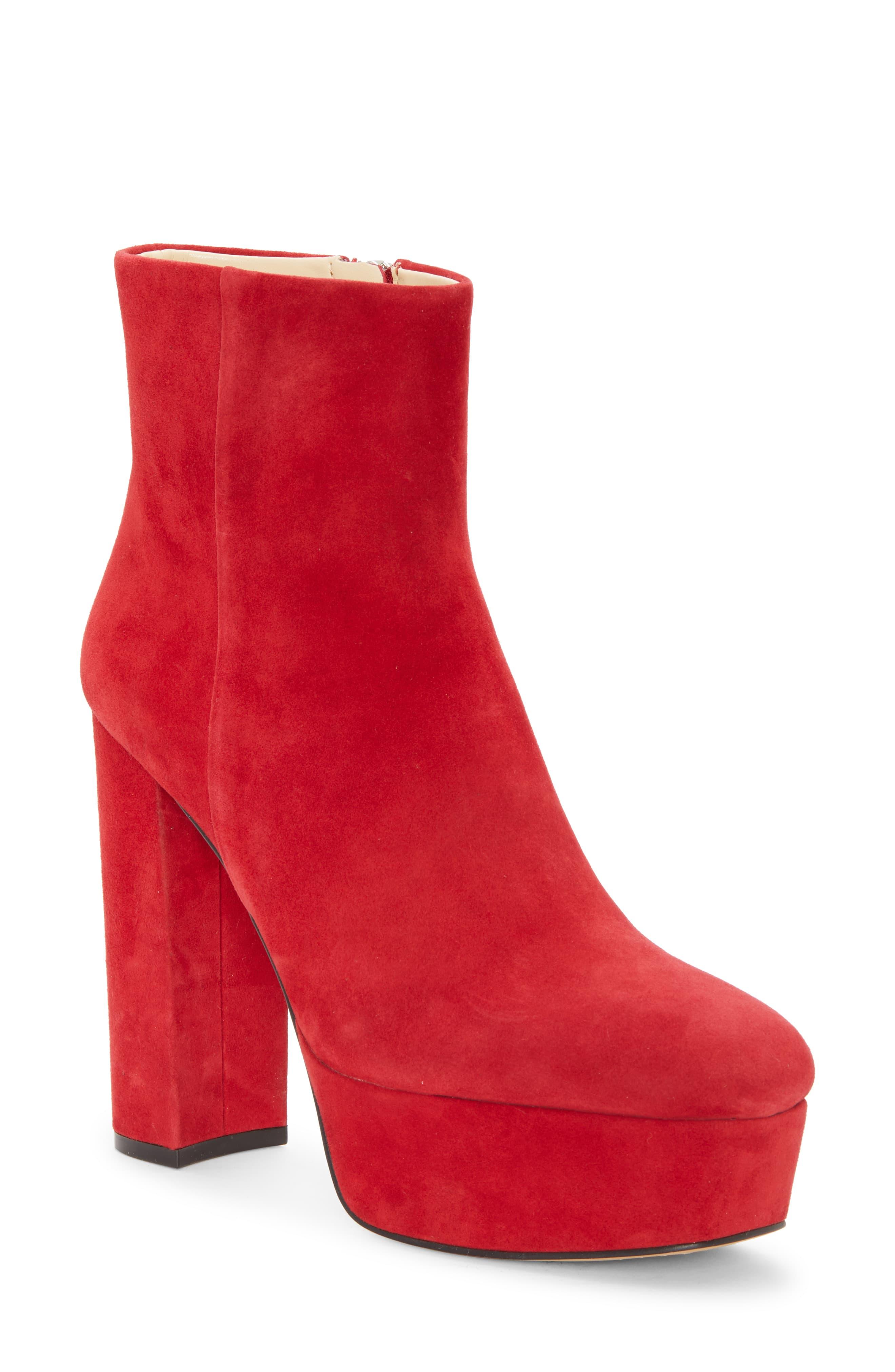 vince camuto red boots