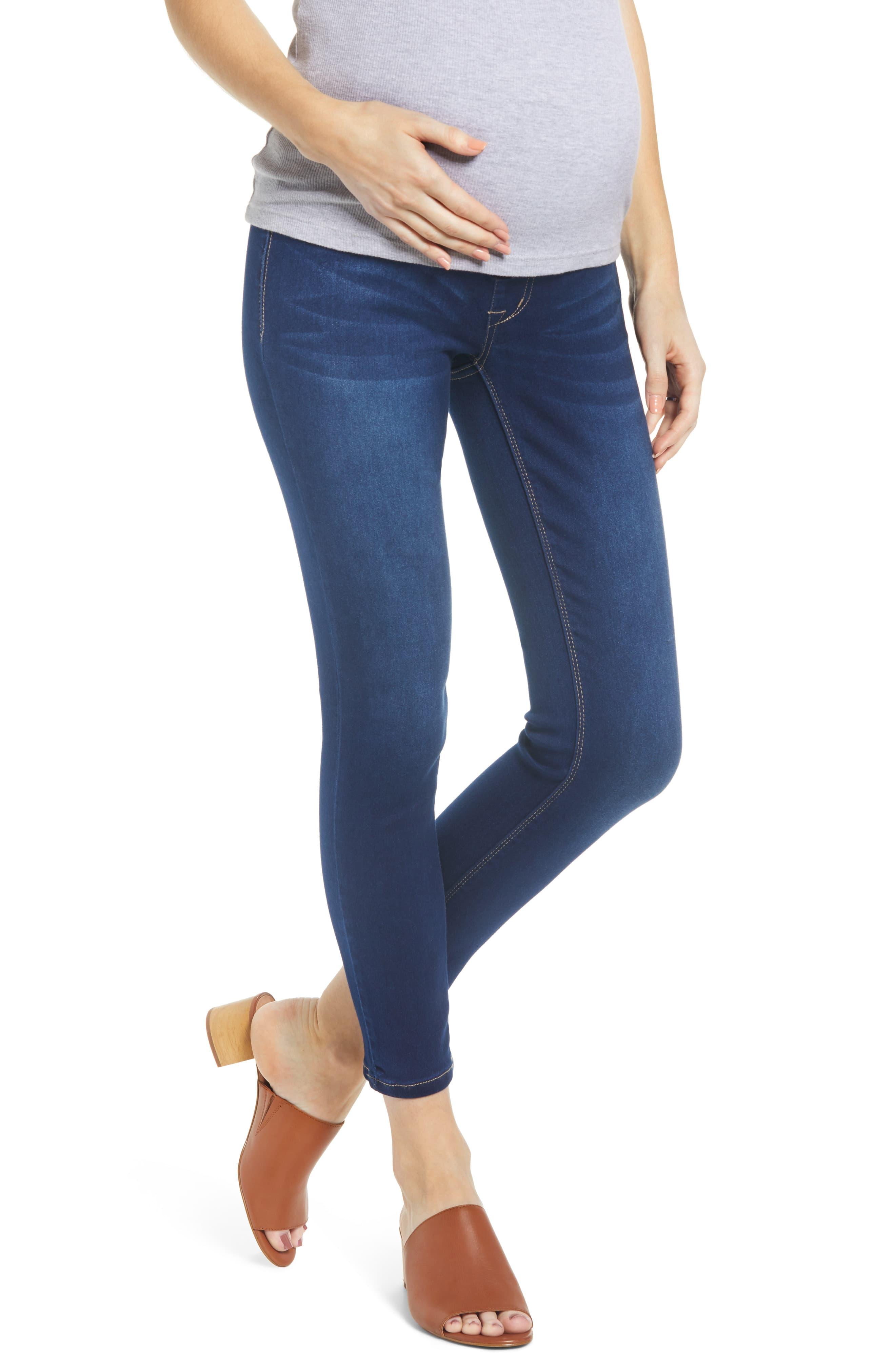 1822 Denim Denim Butter Ankle Skinny Maternity Jeans in Blue Lyst