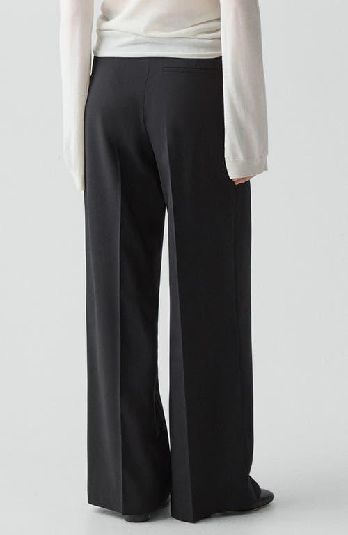 パンツ Theory WIDE STRAIGHT TROUSERS BLACK Women's Theory Straight-Leg Pants | Nordstrom