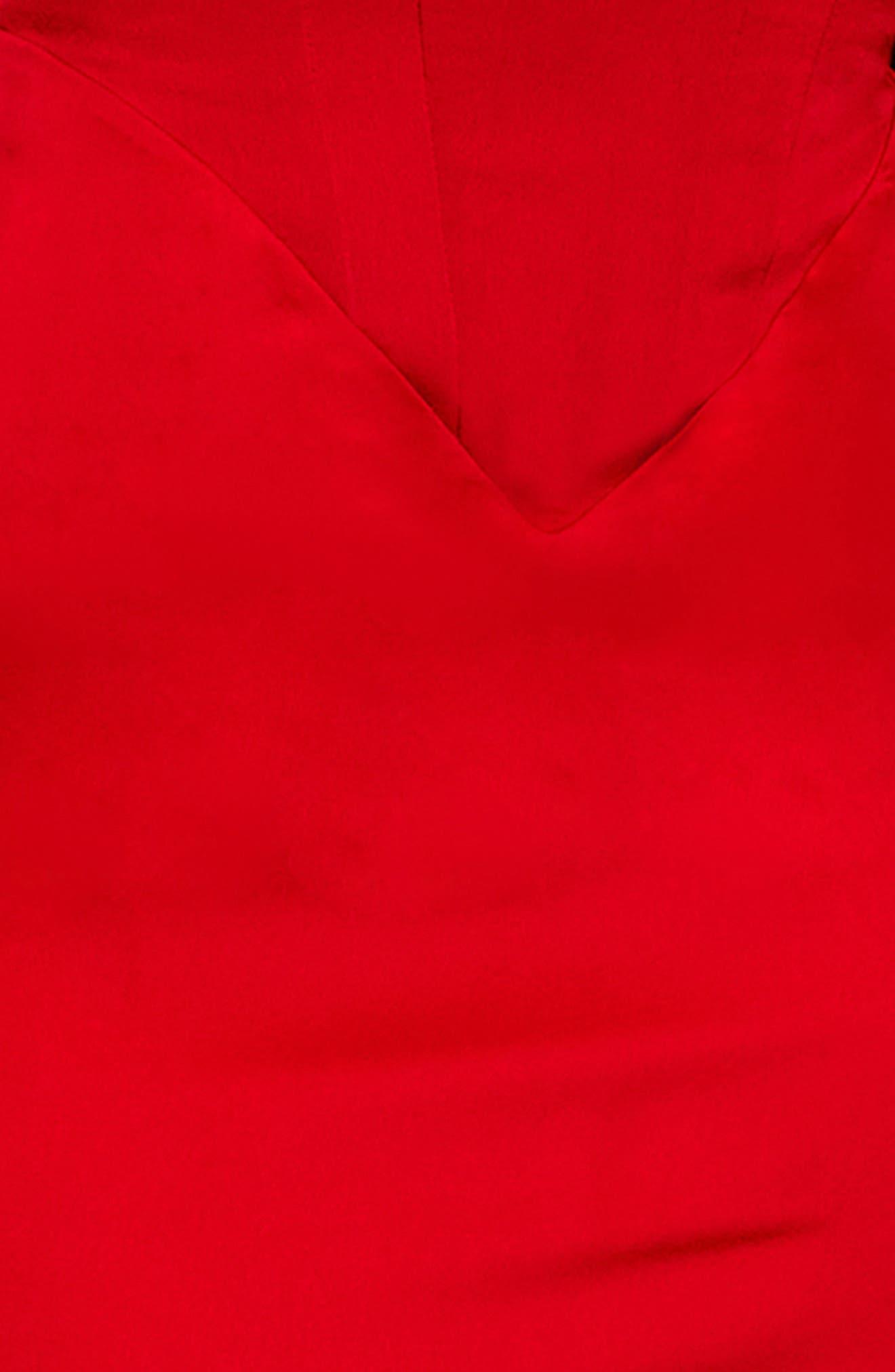 House Of Cb Anais Satin Corset Midi Dress in Red Lyst