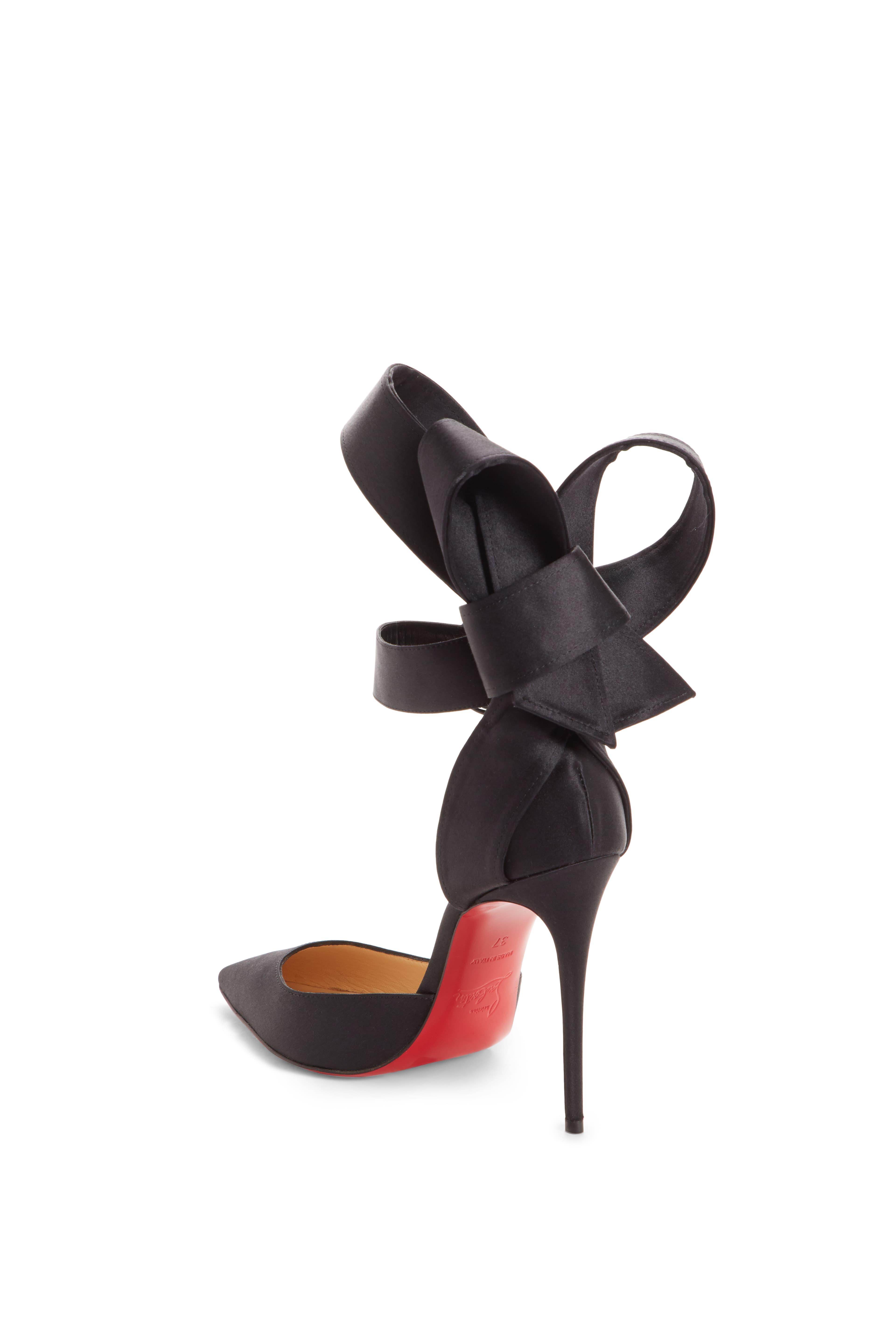 raissa bow ankle strap pump