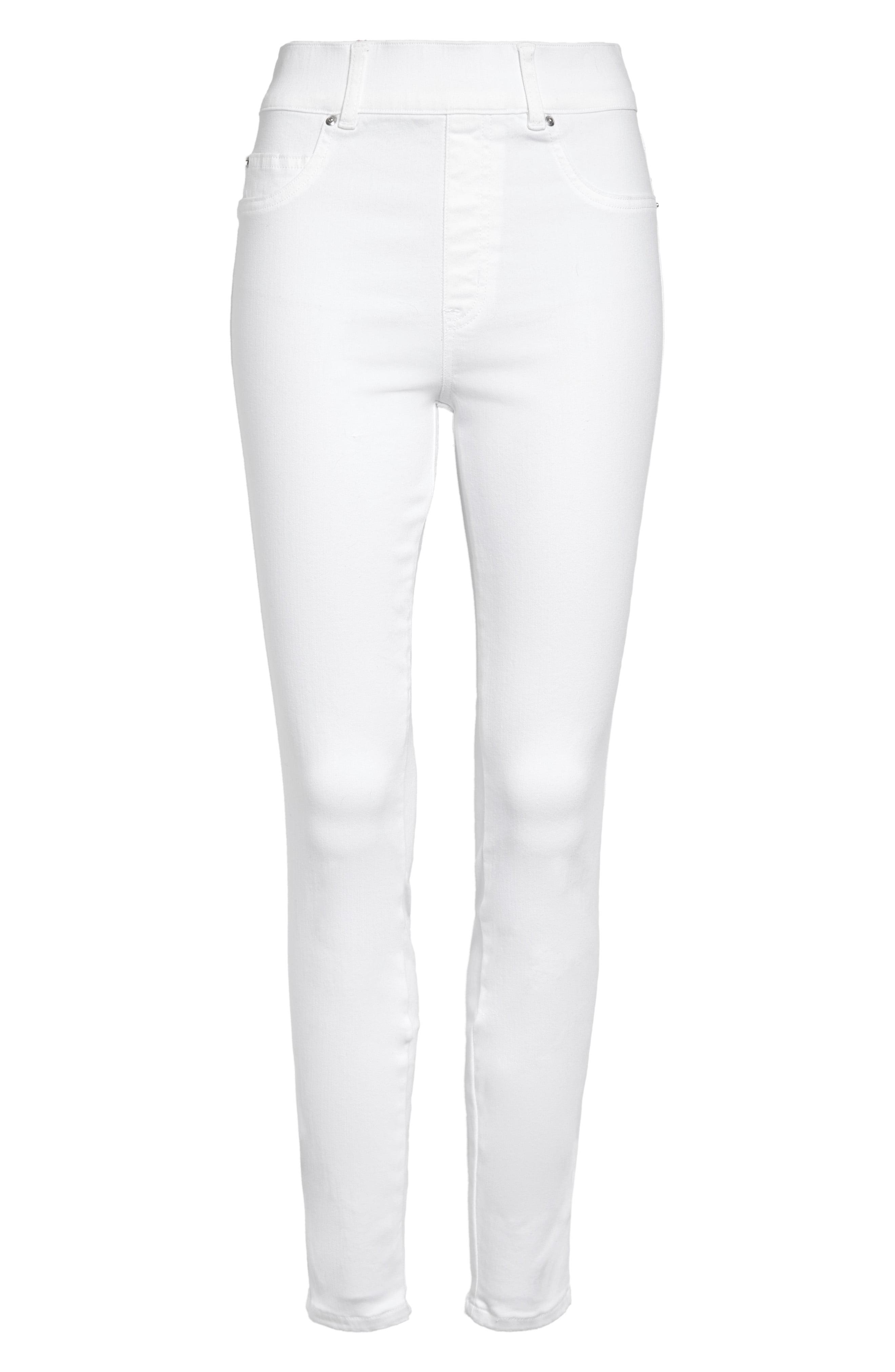 Spanx Denim Spanx Ankle Skinny Jeans in White - Lyst