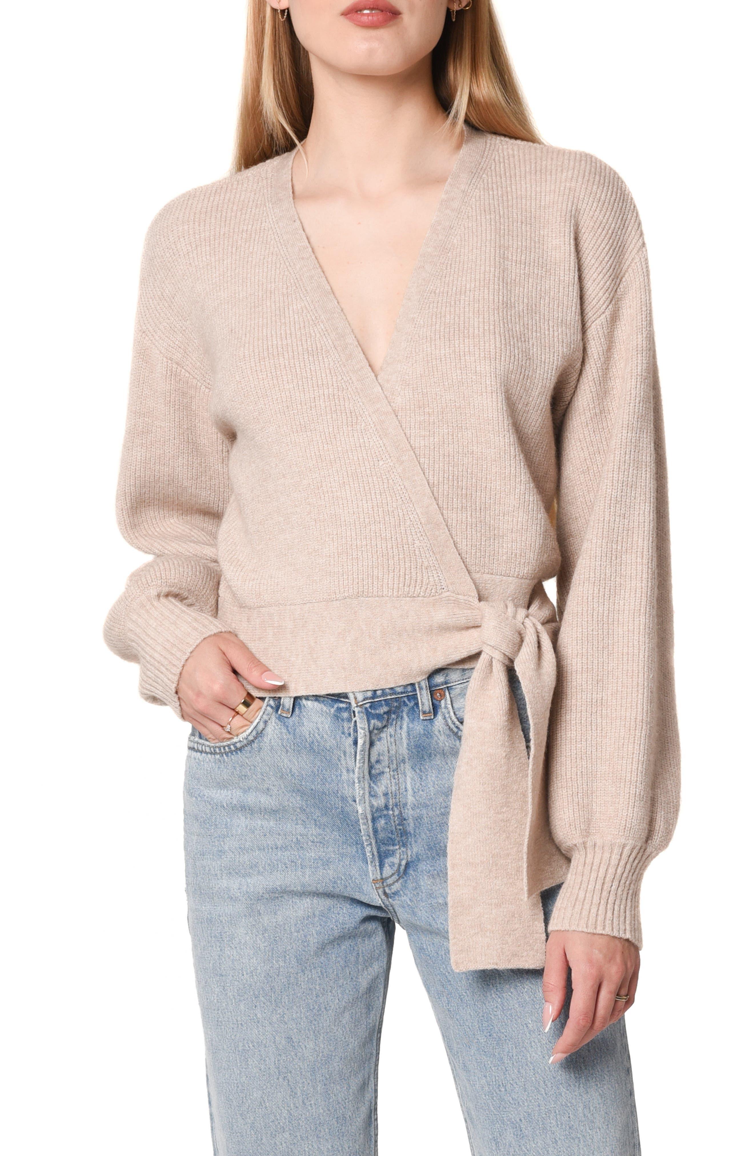 Zara wrap clearance sweater