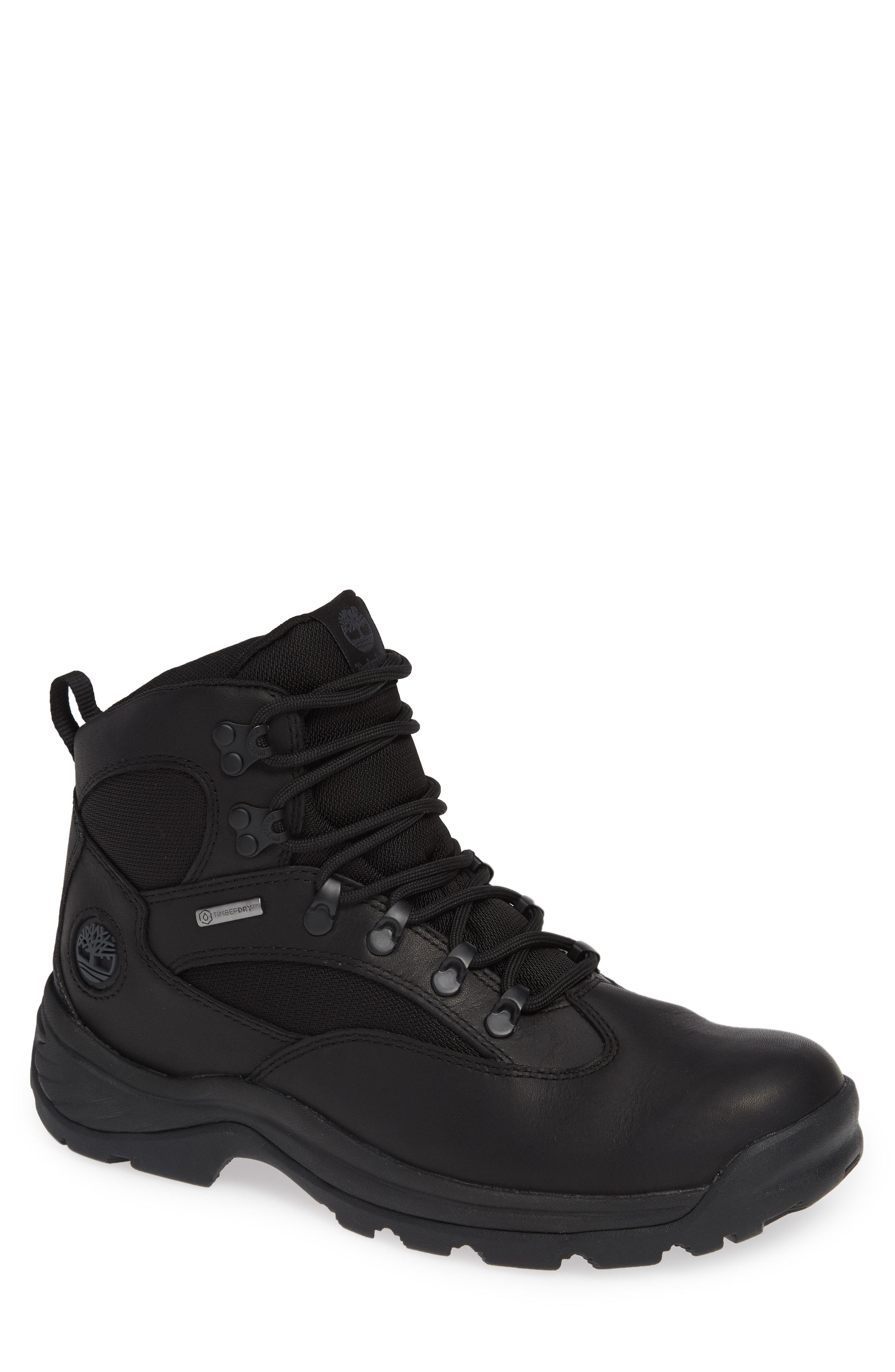 Timberland Chocorua Trail Mid Waterproof Hiking Boot in Black Leather (Black) for Men - Lyst