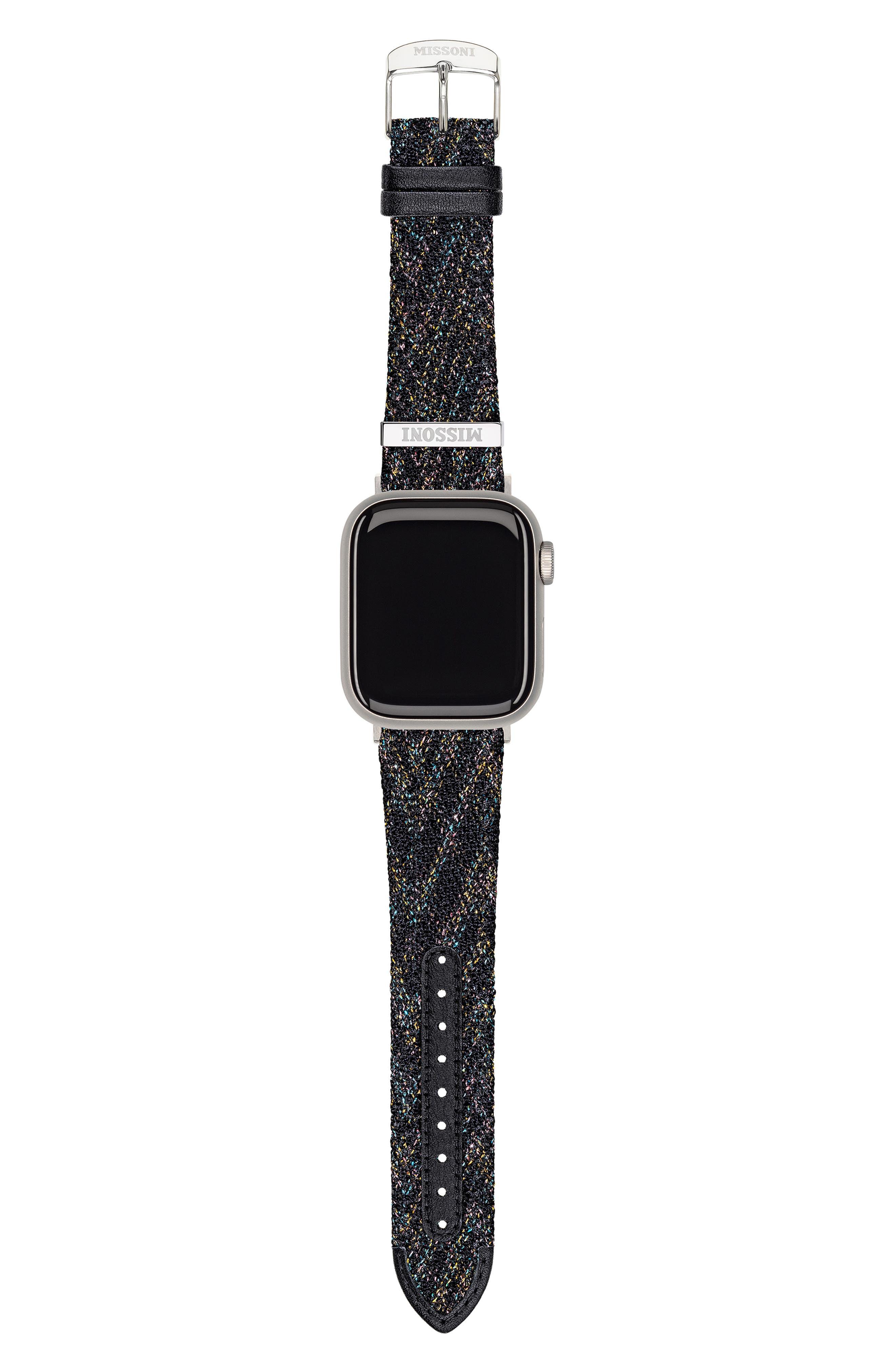 Missoni Multicolor Authentic Zigzag 24mm Textile Apple Watch® Watchband in  Black | Lyst