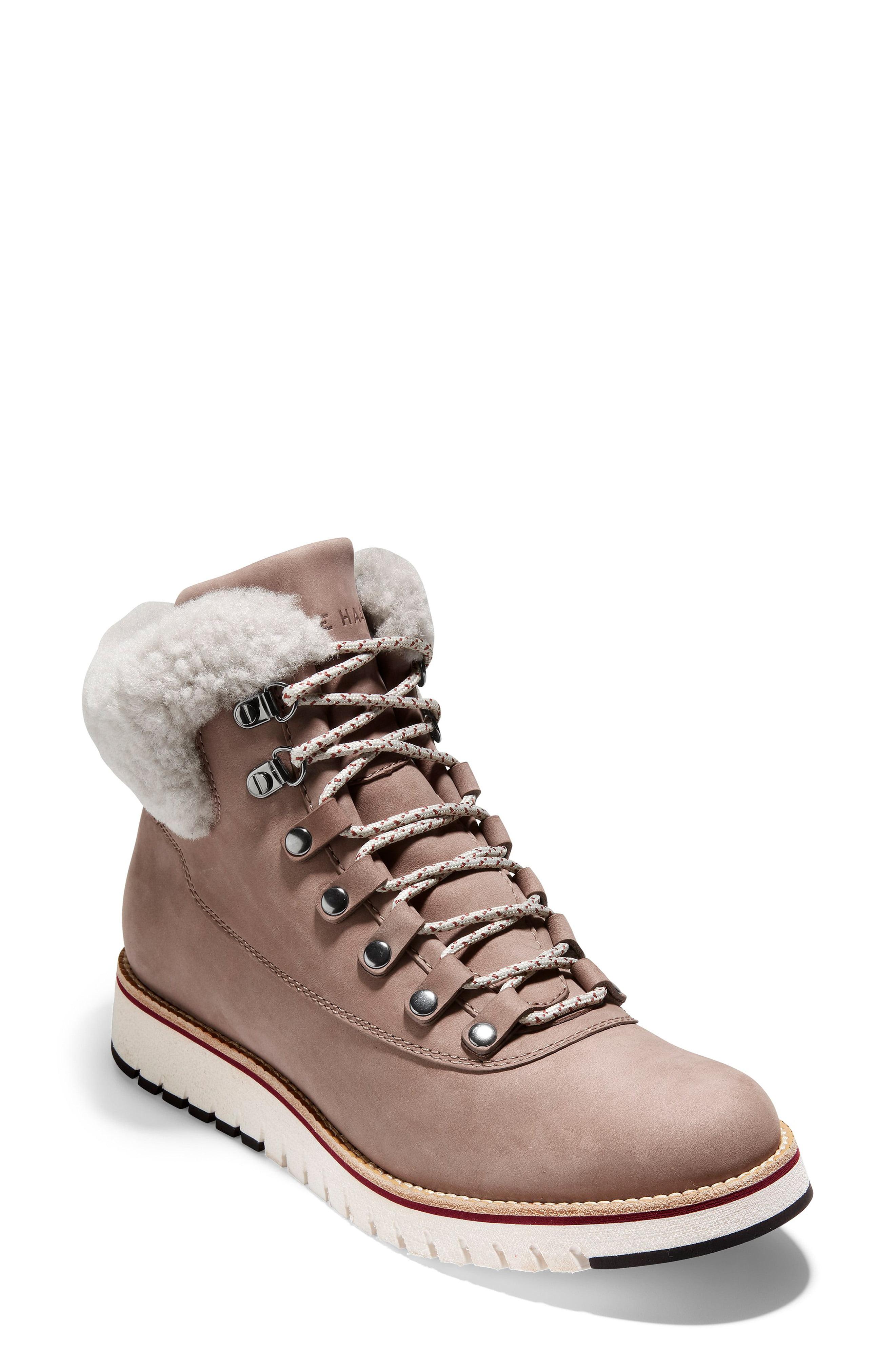 grandexpløre genuine shearling trim waterproof hiker boot