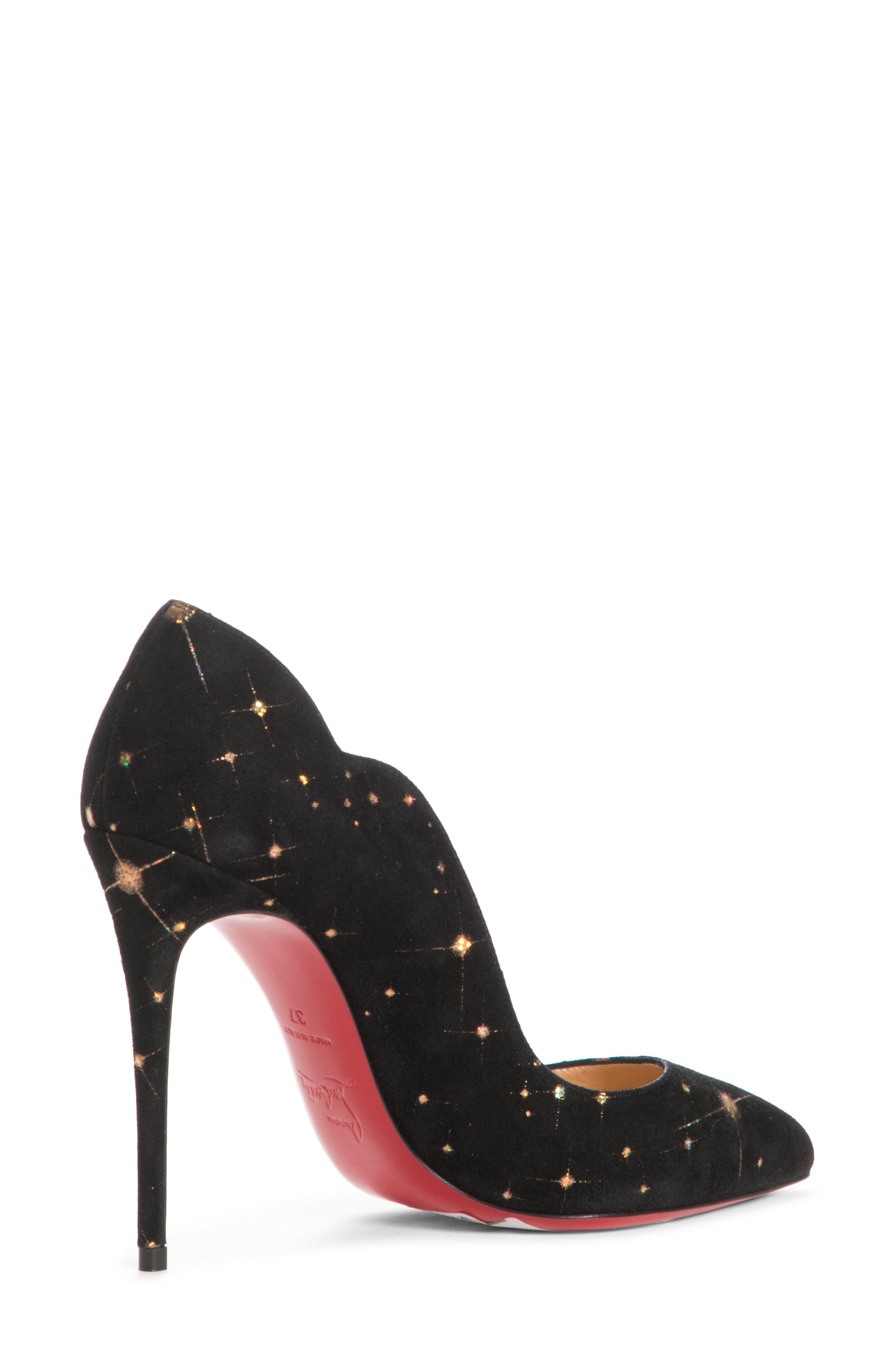 CHRISTIAN LOUBOUTIN Patent Hot Chick 130 Pumps 36.5 Black 200368
