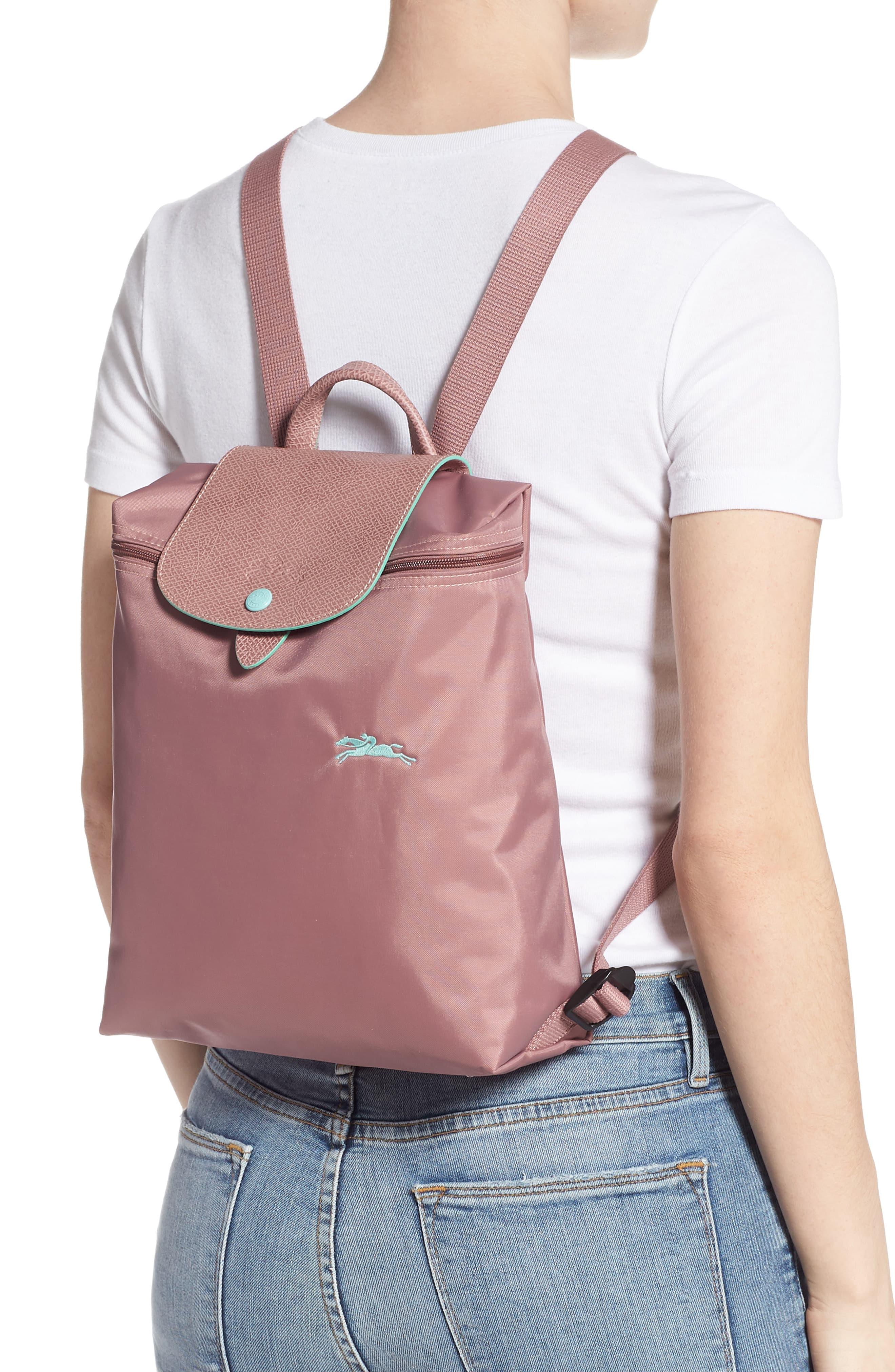 longchamp le pliage club backpack antique pink