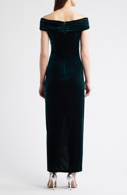 navy blue green dress Navy and Green Floral Maxi Dress
