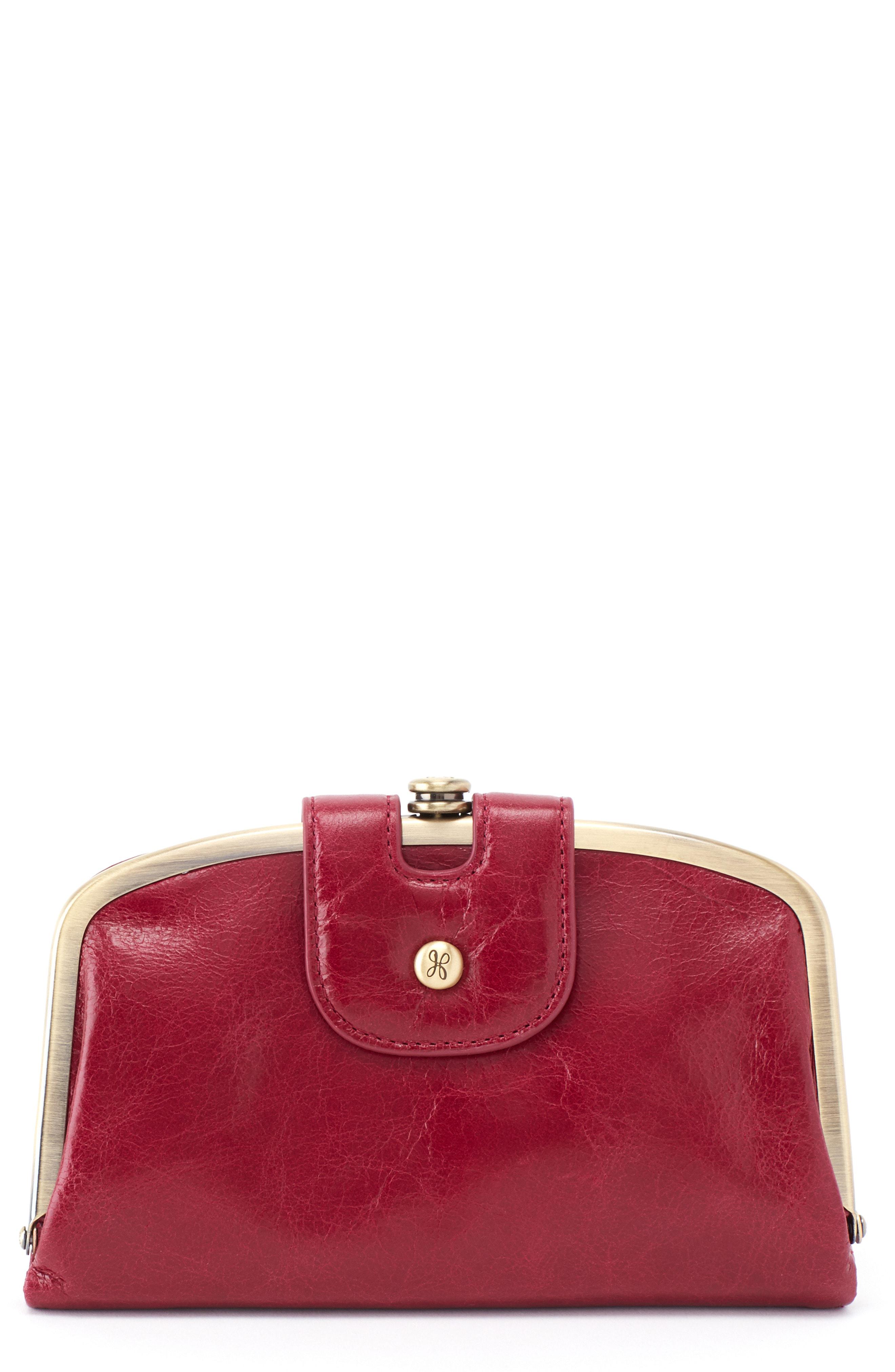 Hobo International Leather Halo Wallet in Ruby (Red) - Lyst