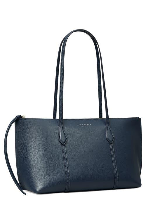 Tory Burch Small Perry Leather Zip Tote in Blue Lyst