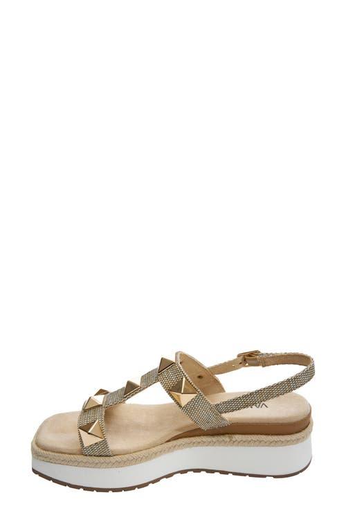 Vaneli Edrys Platform Sandal in Metallic Lyst