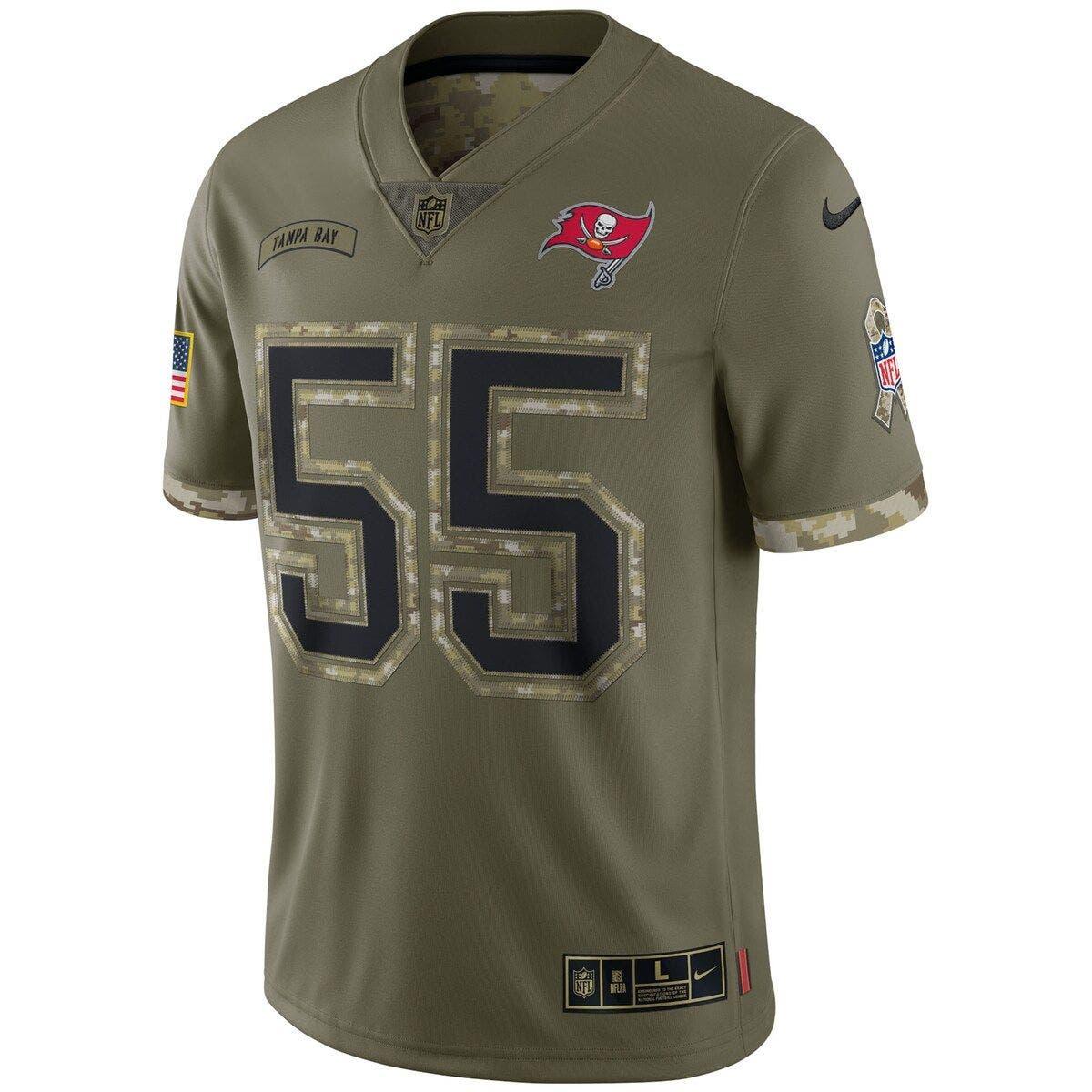 Men's Nike Aaron Donald Olive Los Angeles Rams 2022 Salute to Service Limited Jersey Size: Small