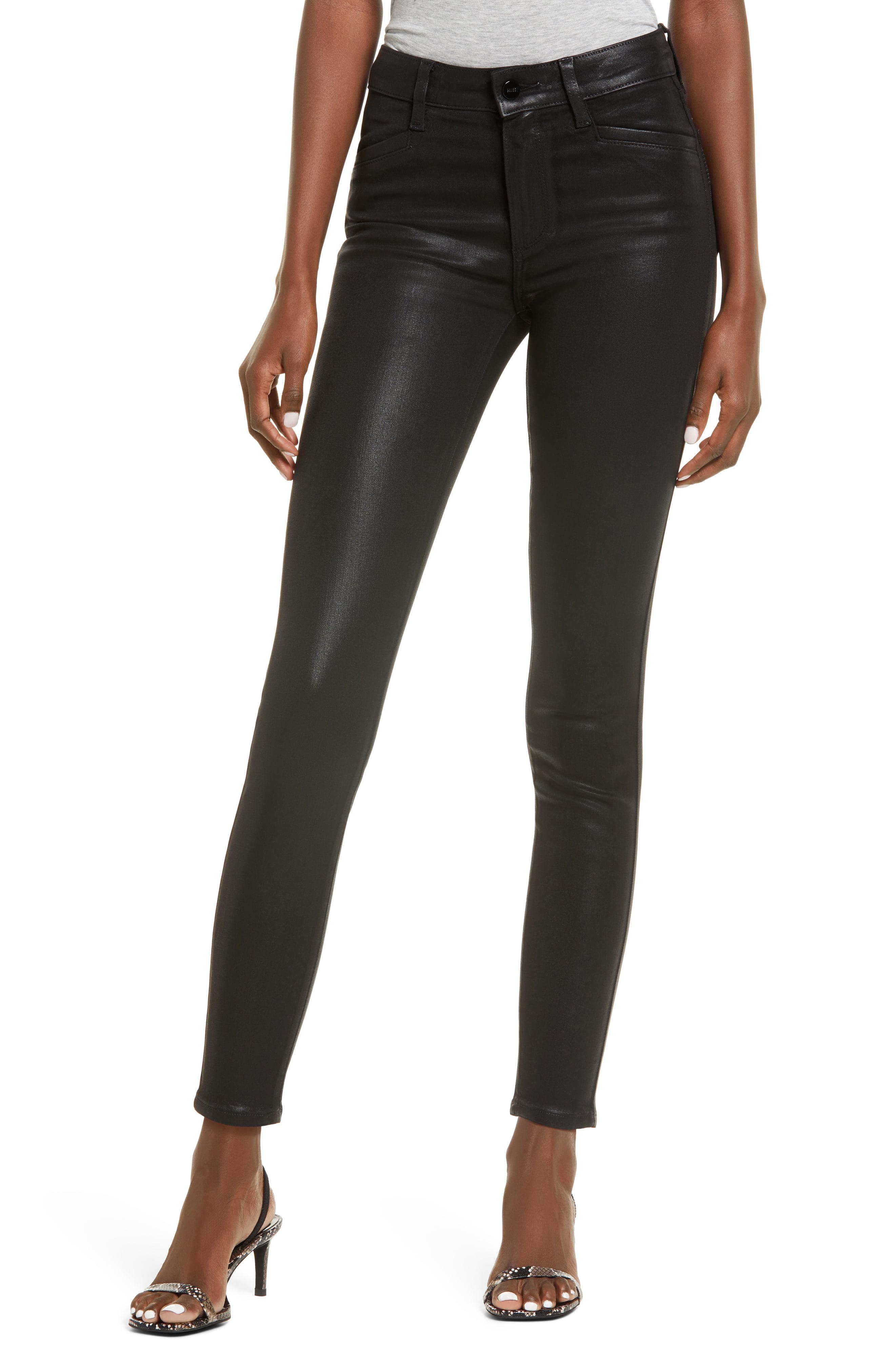 PAIGE Denim Hoxton High Waist Ankle Skinny Jeans in Black - Lyst