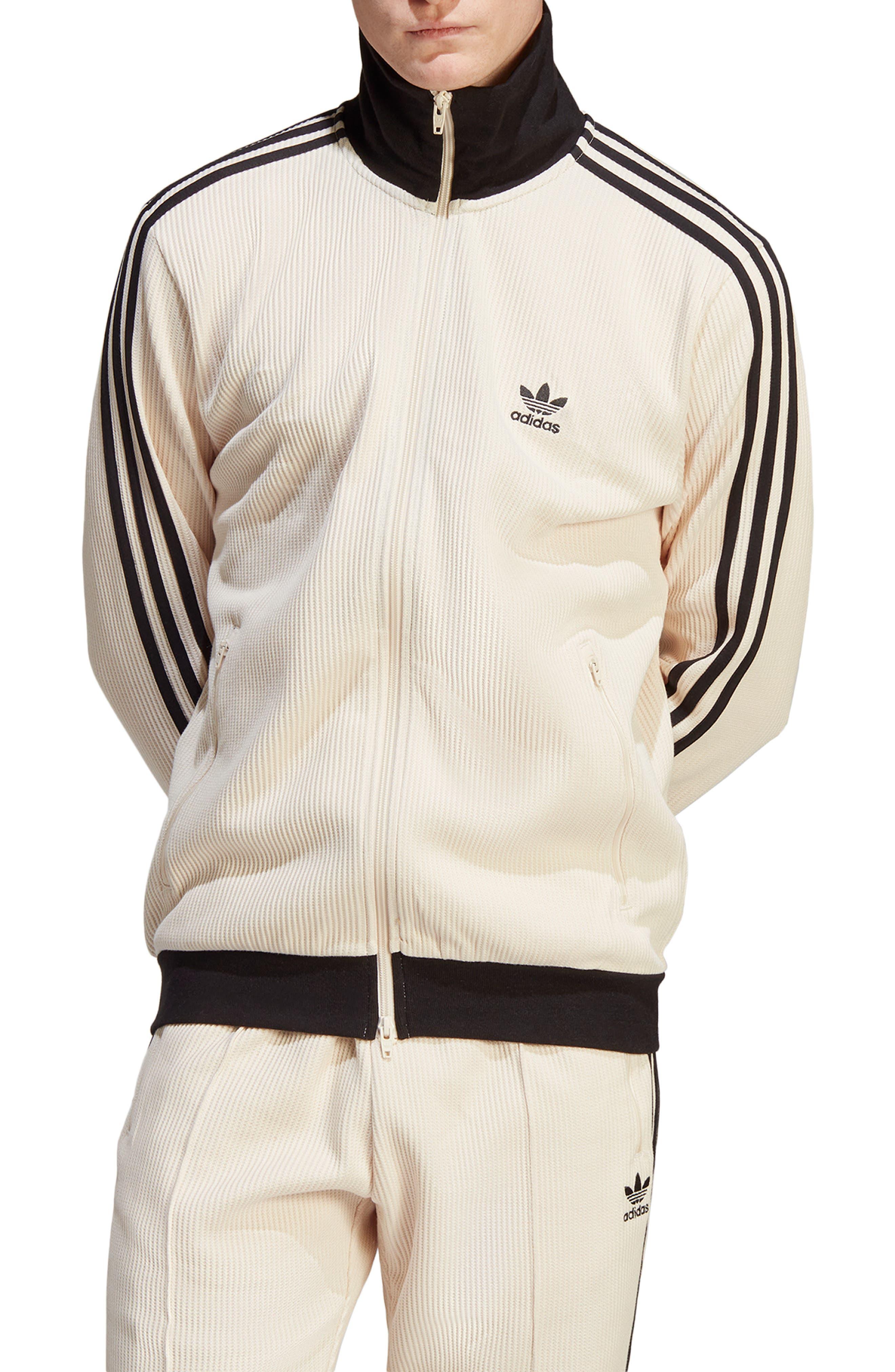 | adidas Adicolor Track Waffle in Natural Jacket for Lyst Men Classics Cotton Beckenbauer