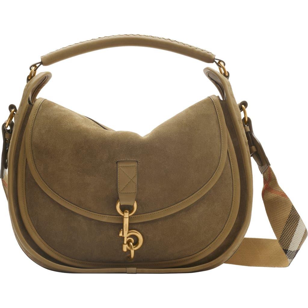 【関税&送料込】Burberry B Clip Small Messenger Bag In Suede Burberry Small B Clip messenger bag | TheDoubleF