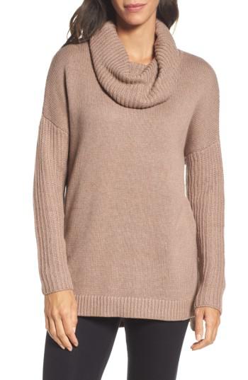cowl neck tunic sweater