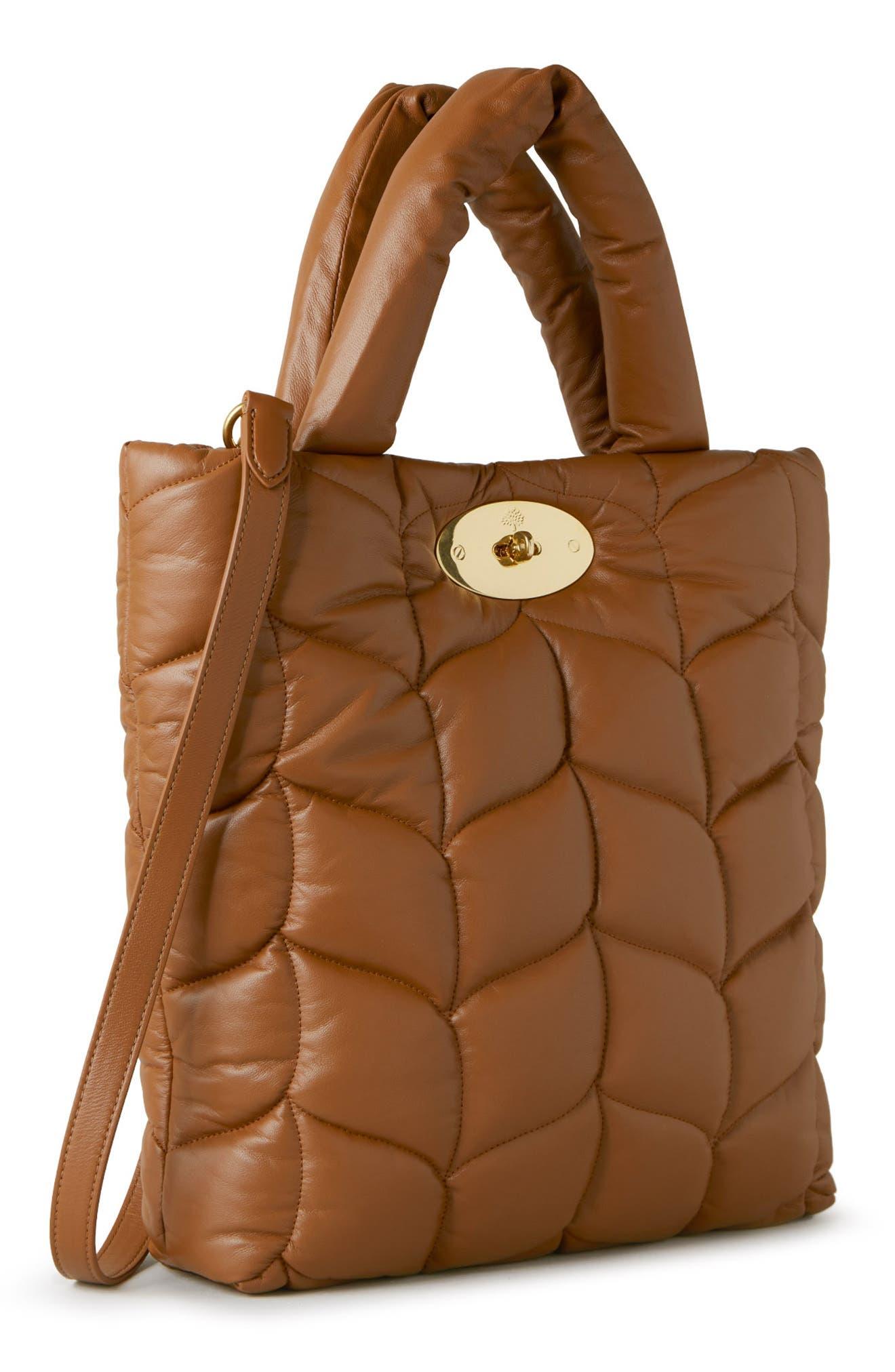Mulberry Big Softie Quilted Leather Tote in Brown Lyst