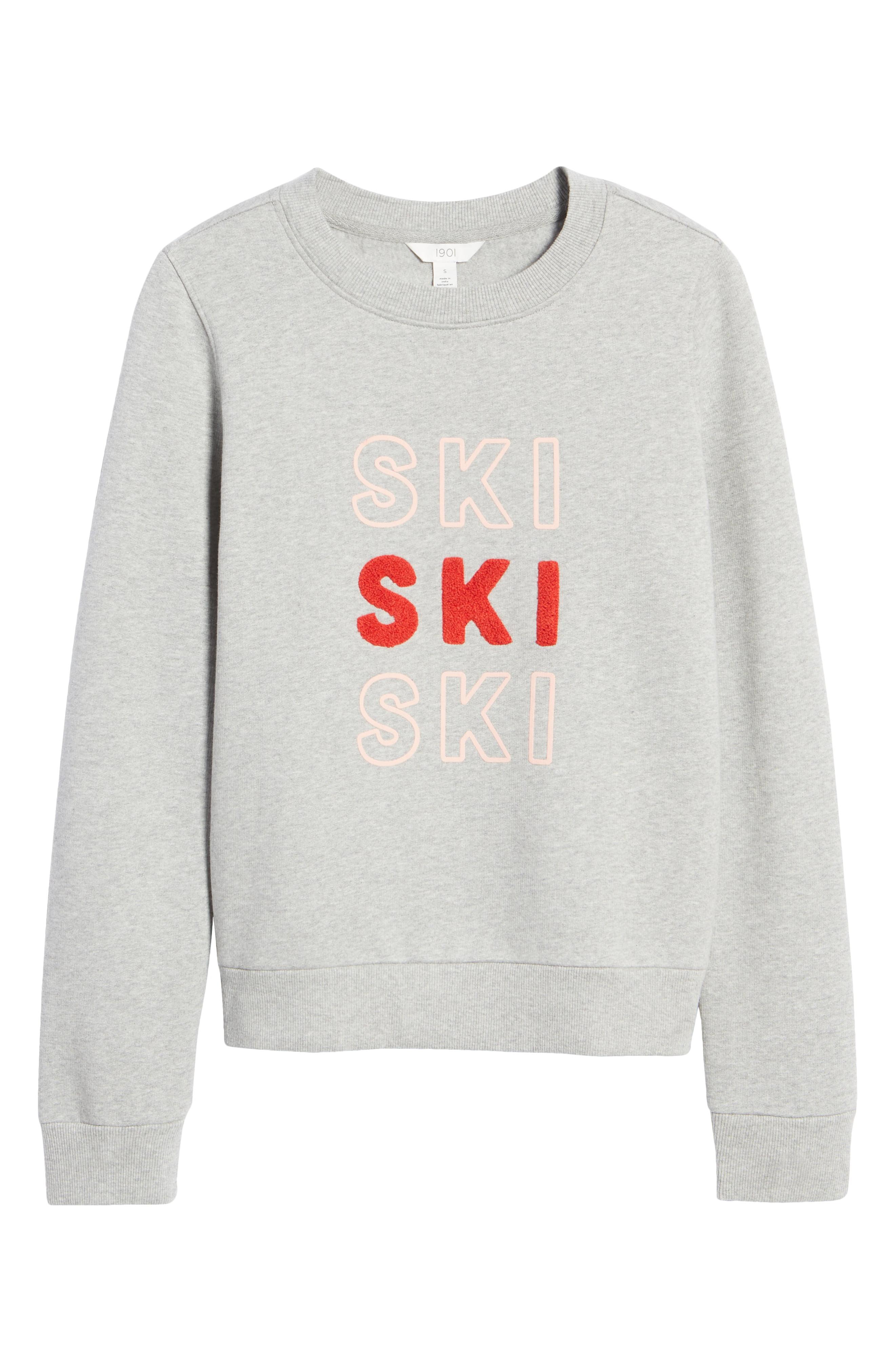 ski graphic sweatshirt
