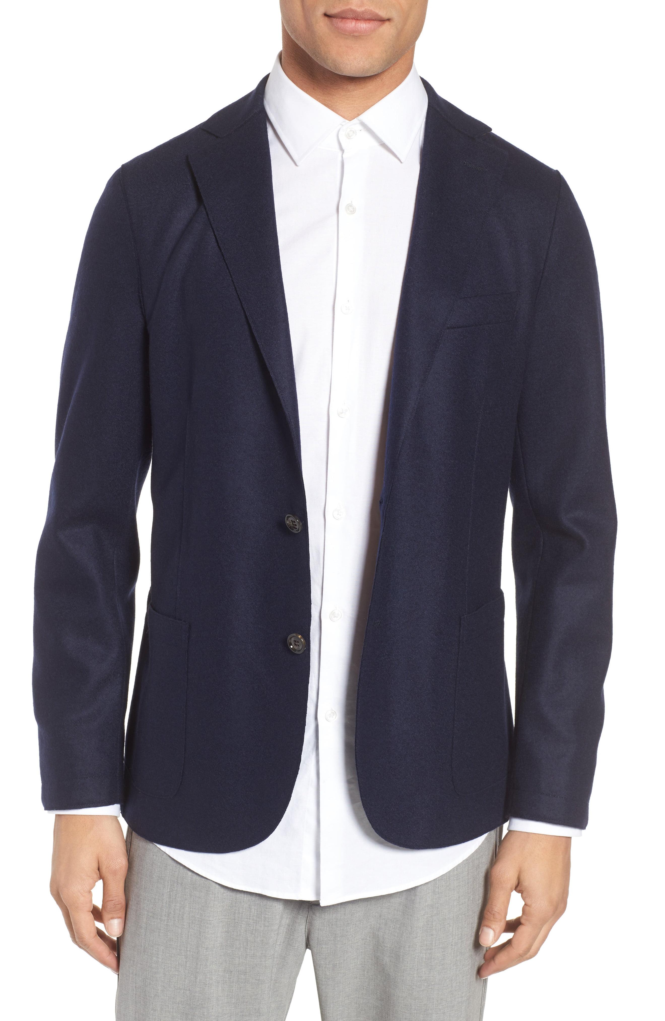 Eleventy Slim Fit Wool Blend Sport Coat in Navy (Blue) for Men Lyst