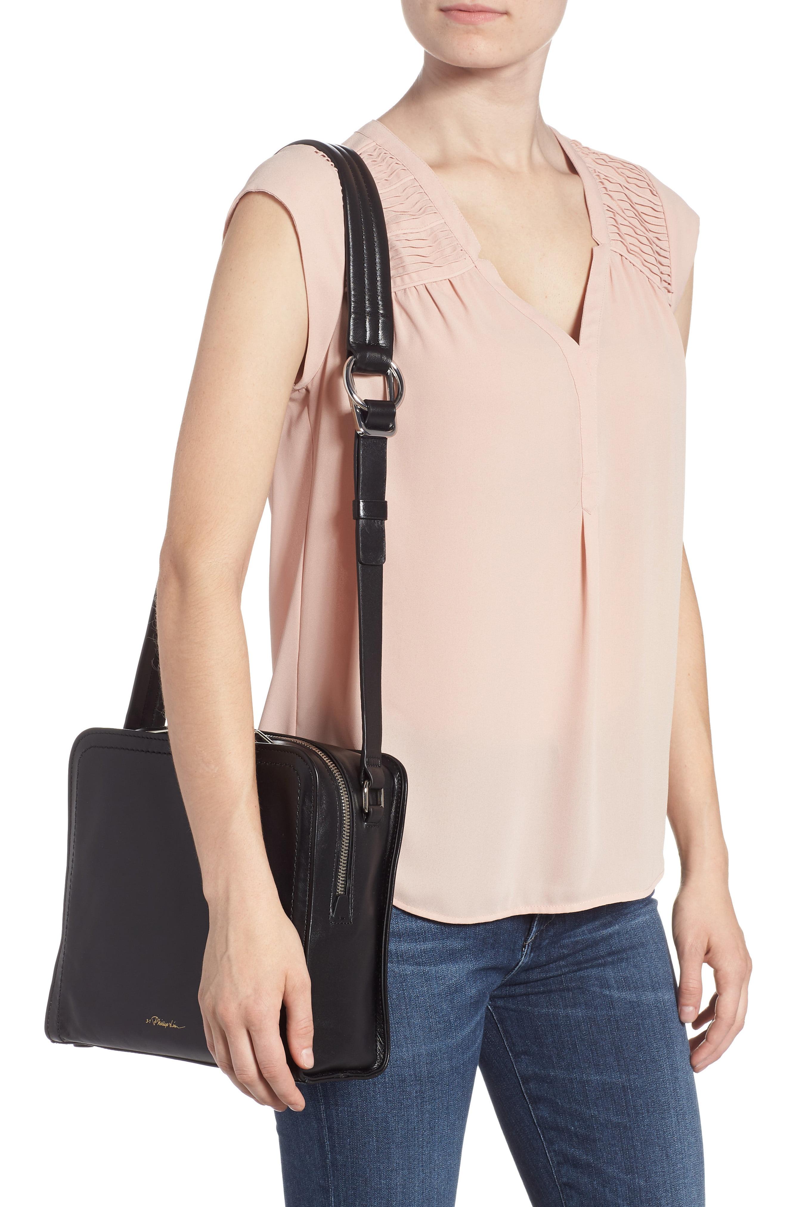 3.1 phillip lim hudson square mini leather shoulder bag