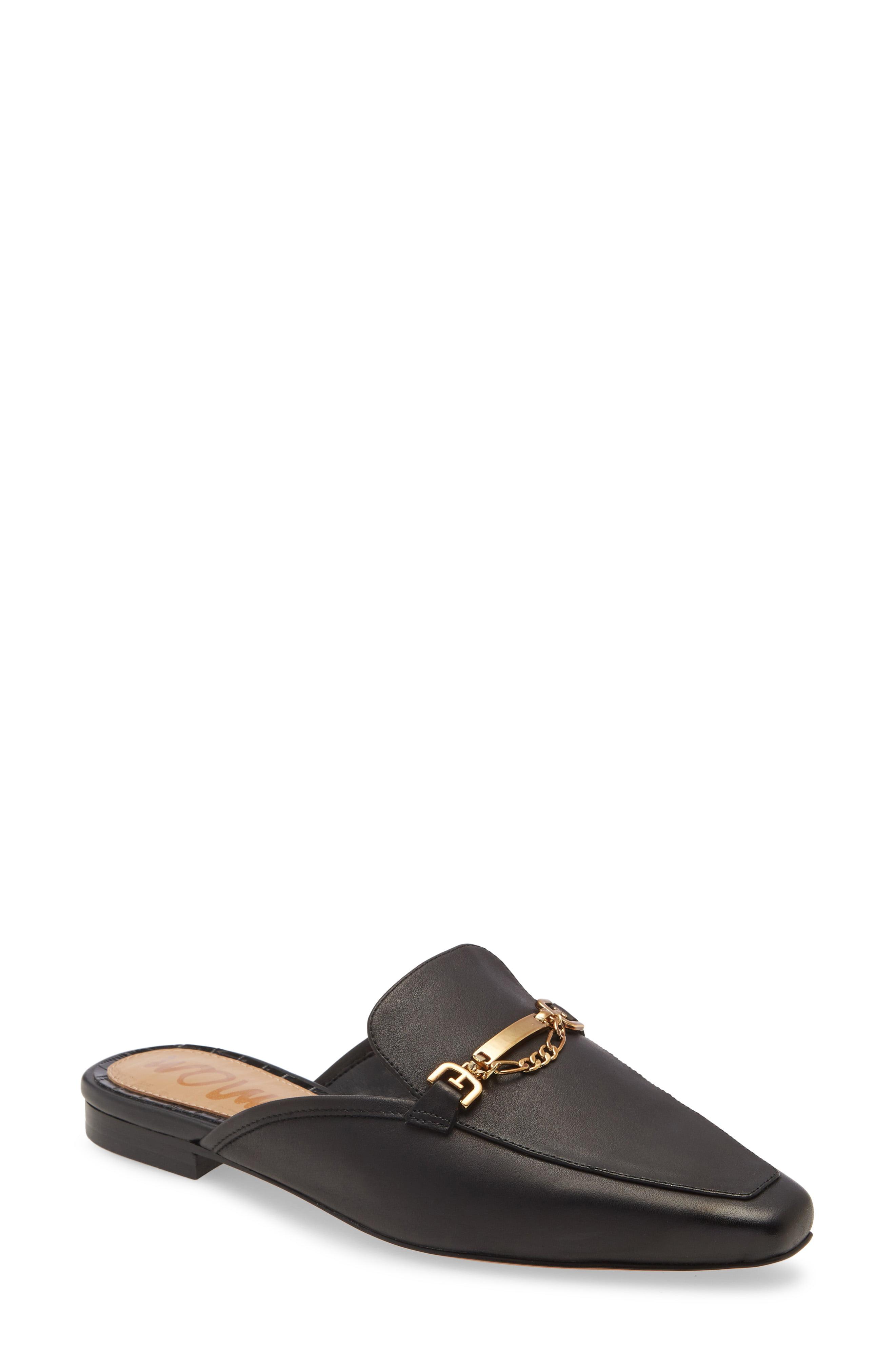 evelan chain loafer mule