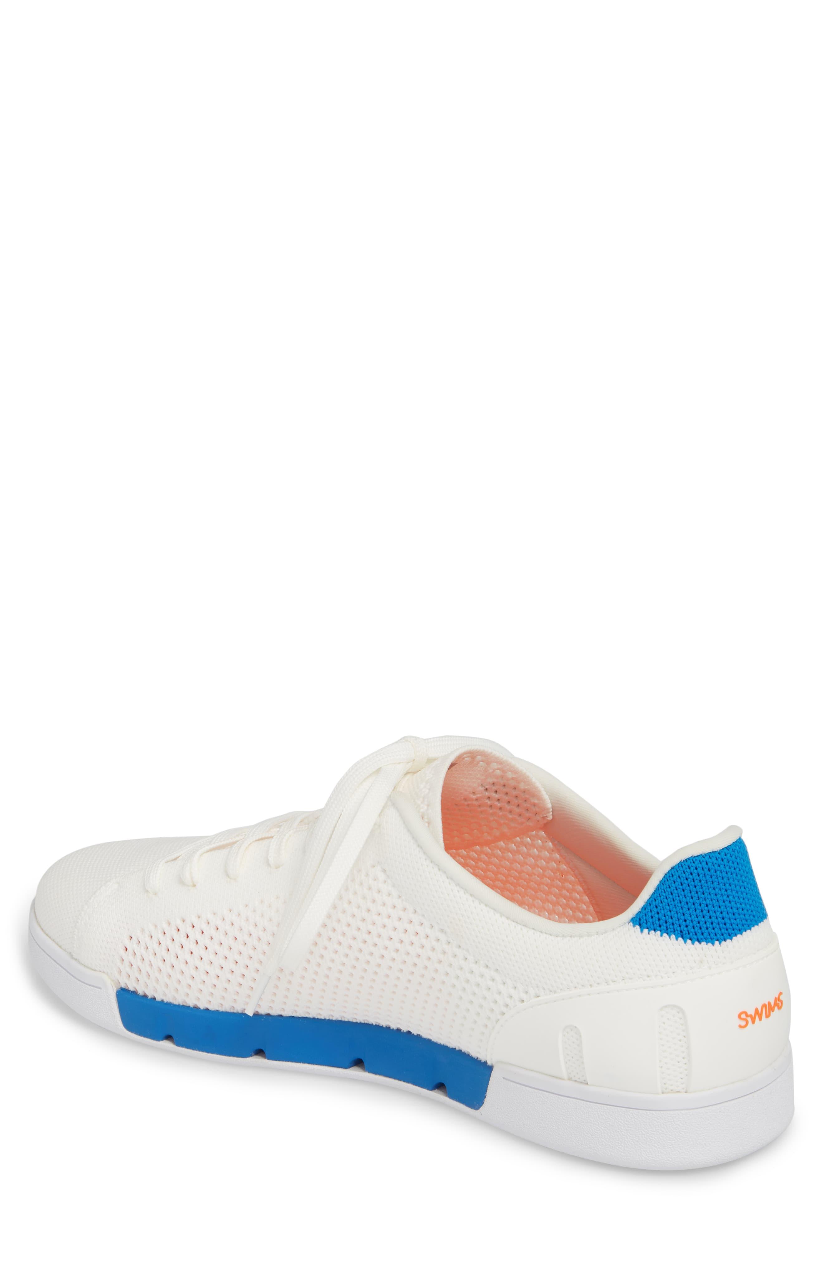swims white sneakers