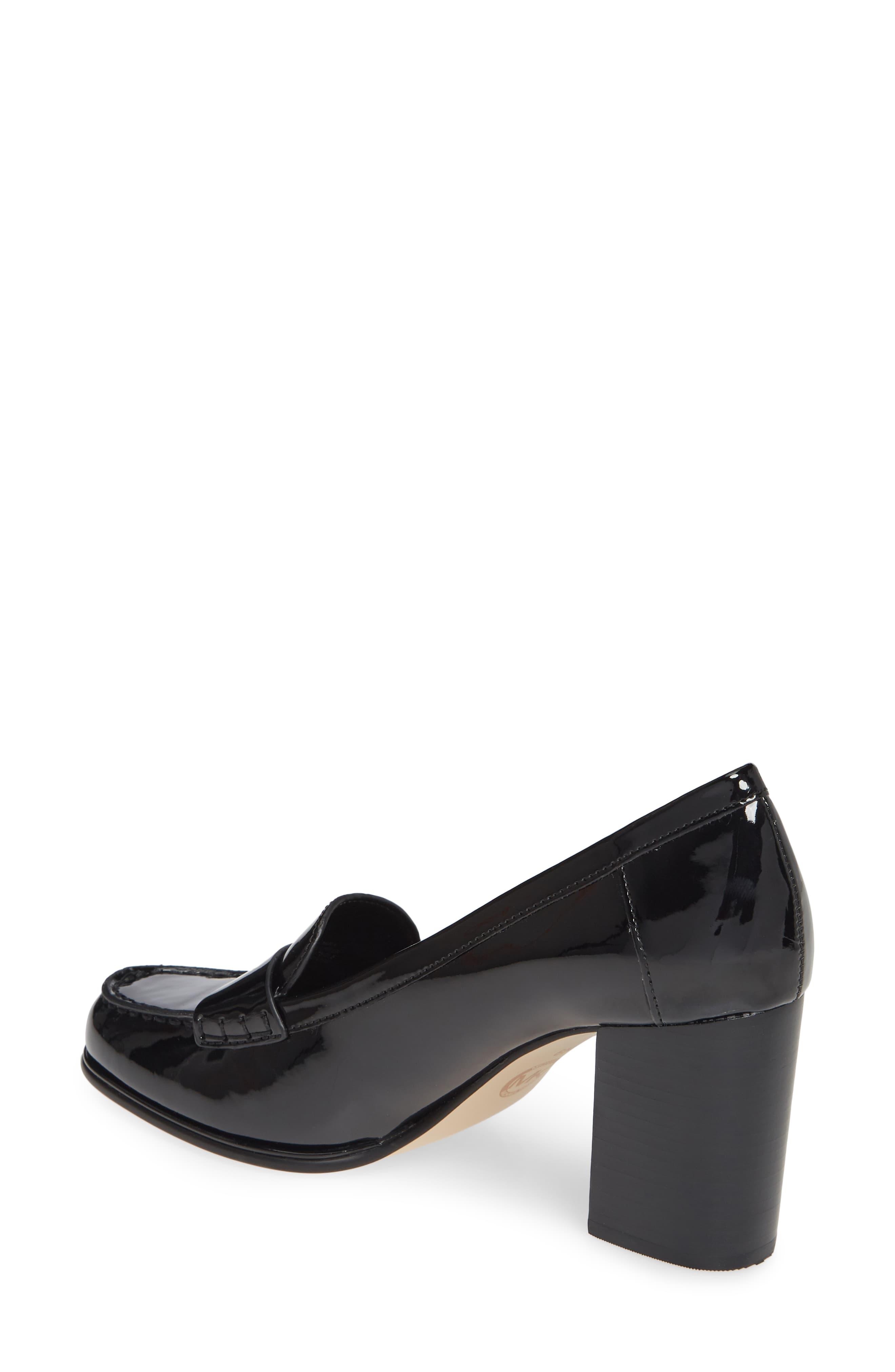 michael kors black patent leather heels