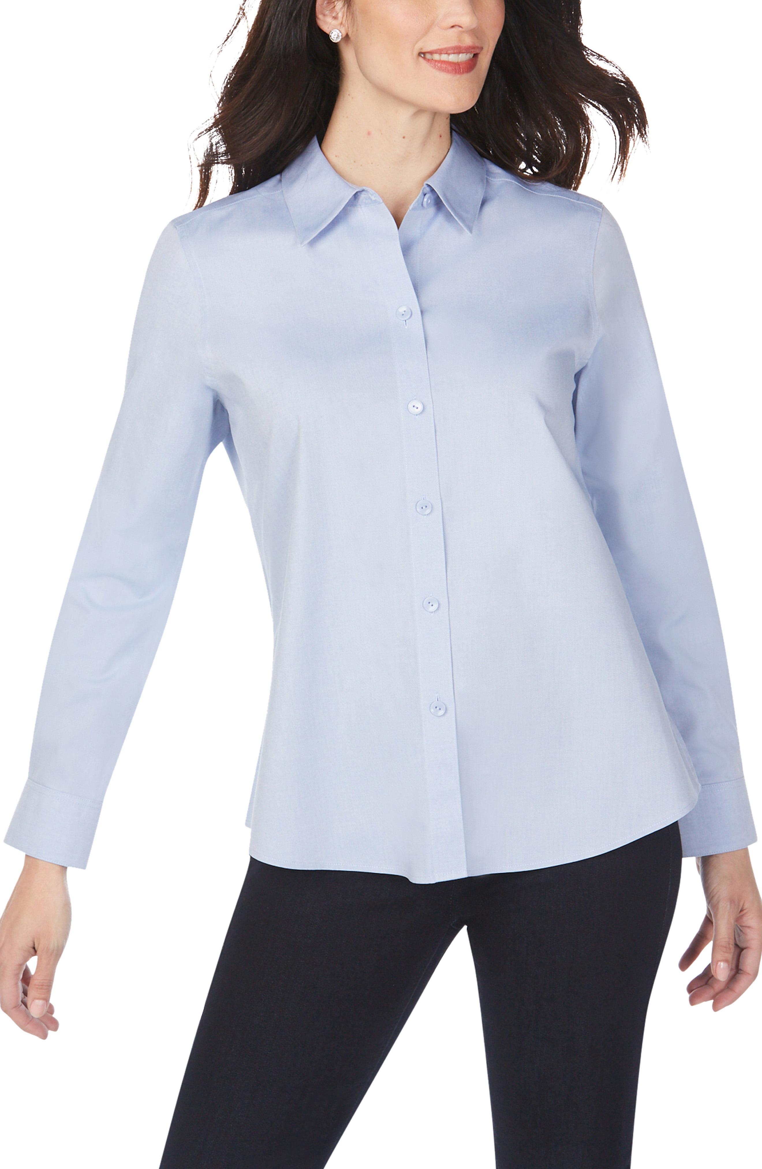 Foxcroft Cotton Shaped Fit Buttonup Shirt in Blue Lyst