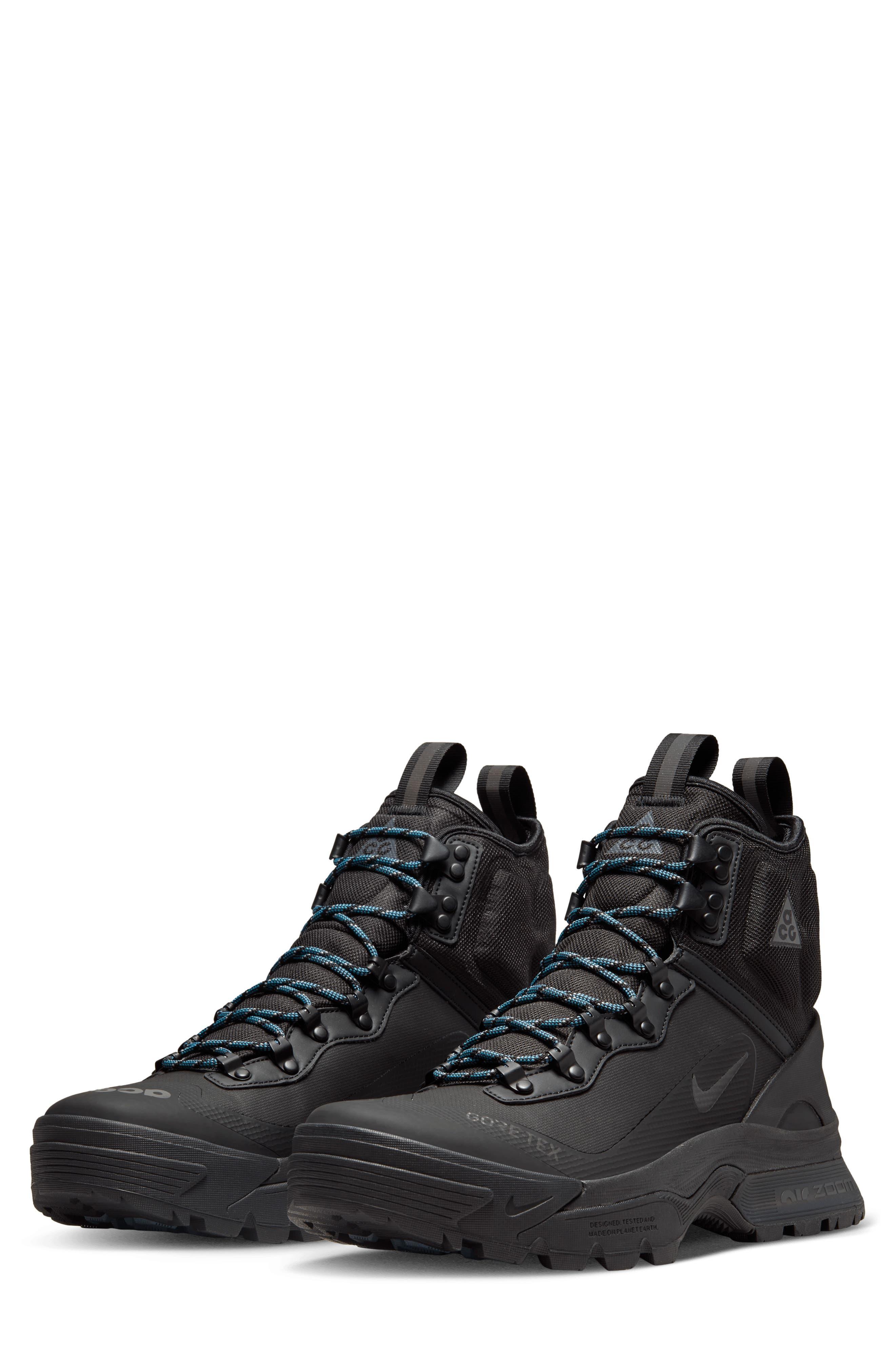 Nike Acg Zoom Gaiadome Goretex® Waterproof Hiking Shoe in Black for
