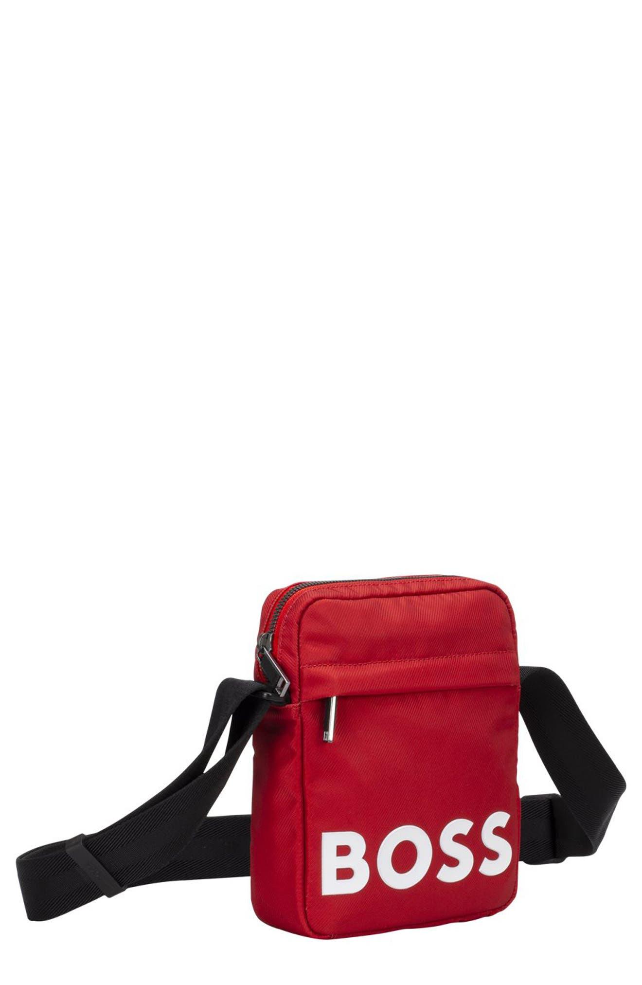 BOSS by HUGO BOSS Catch 2.0 Compact Messenger Bag in Red for Men | Lyst